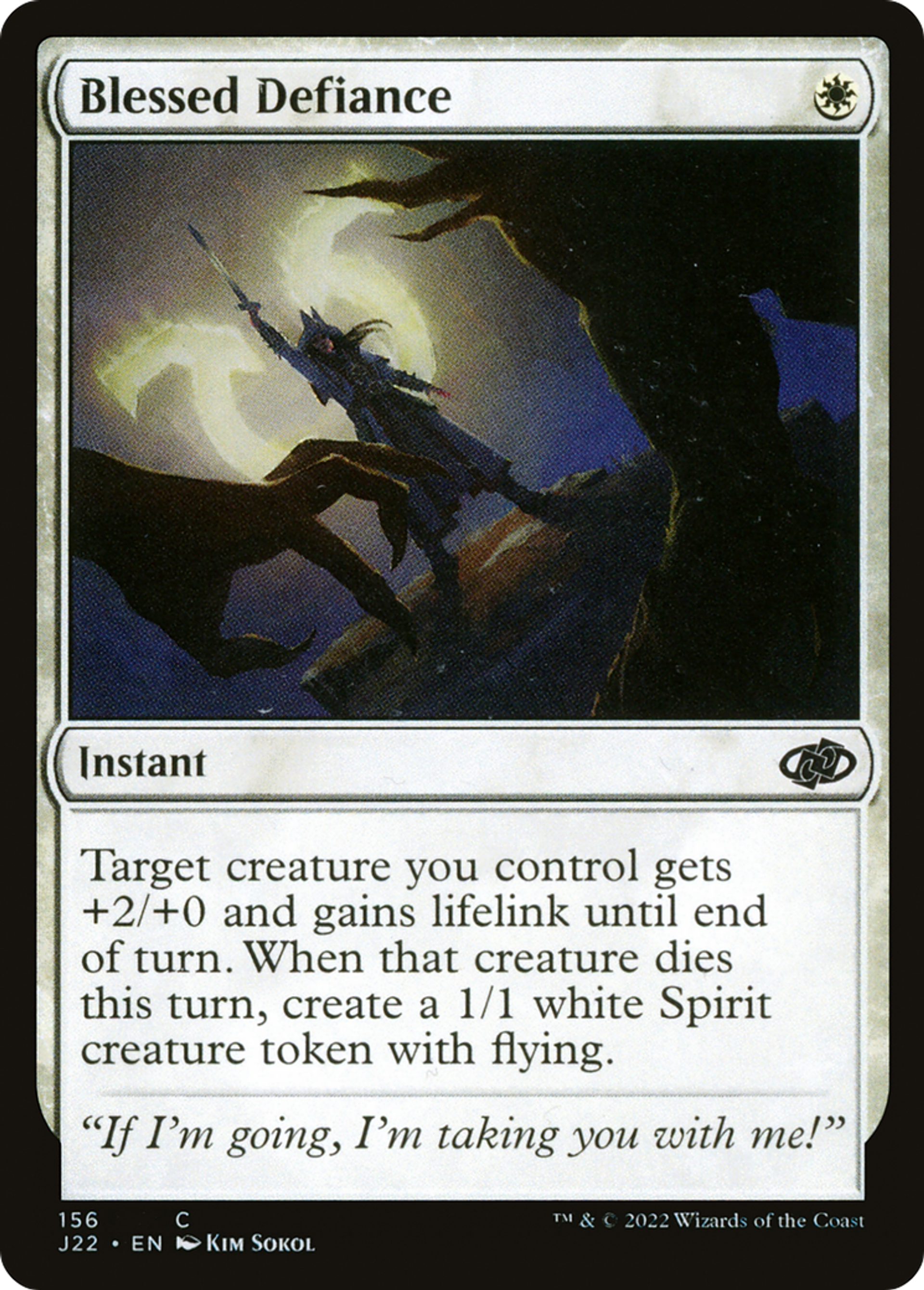 Défiance bénie — Jumpstart 2022 — Magic: The Gathering
