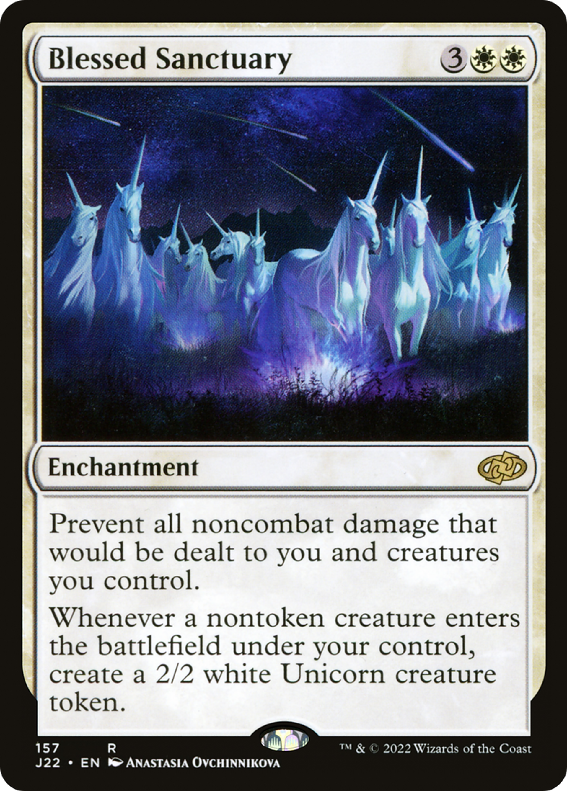 Sanctuaire béni — Jumpstart 2022 — Magic: The Gathering