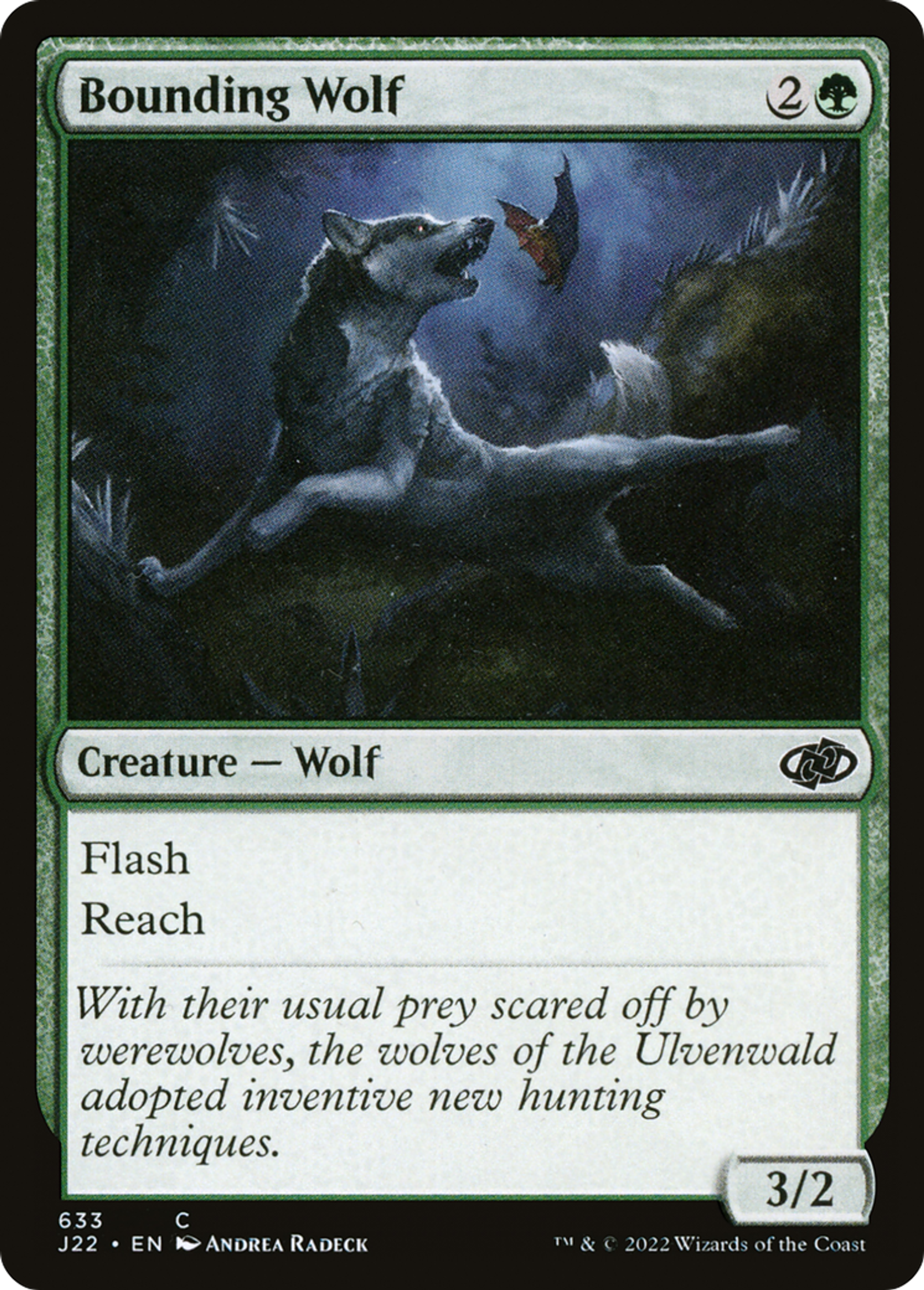 Loup bondissant — Jumpstart 2022 — Magic: The Gathering