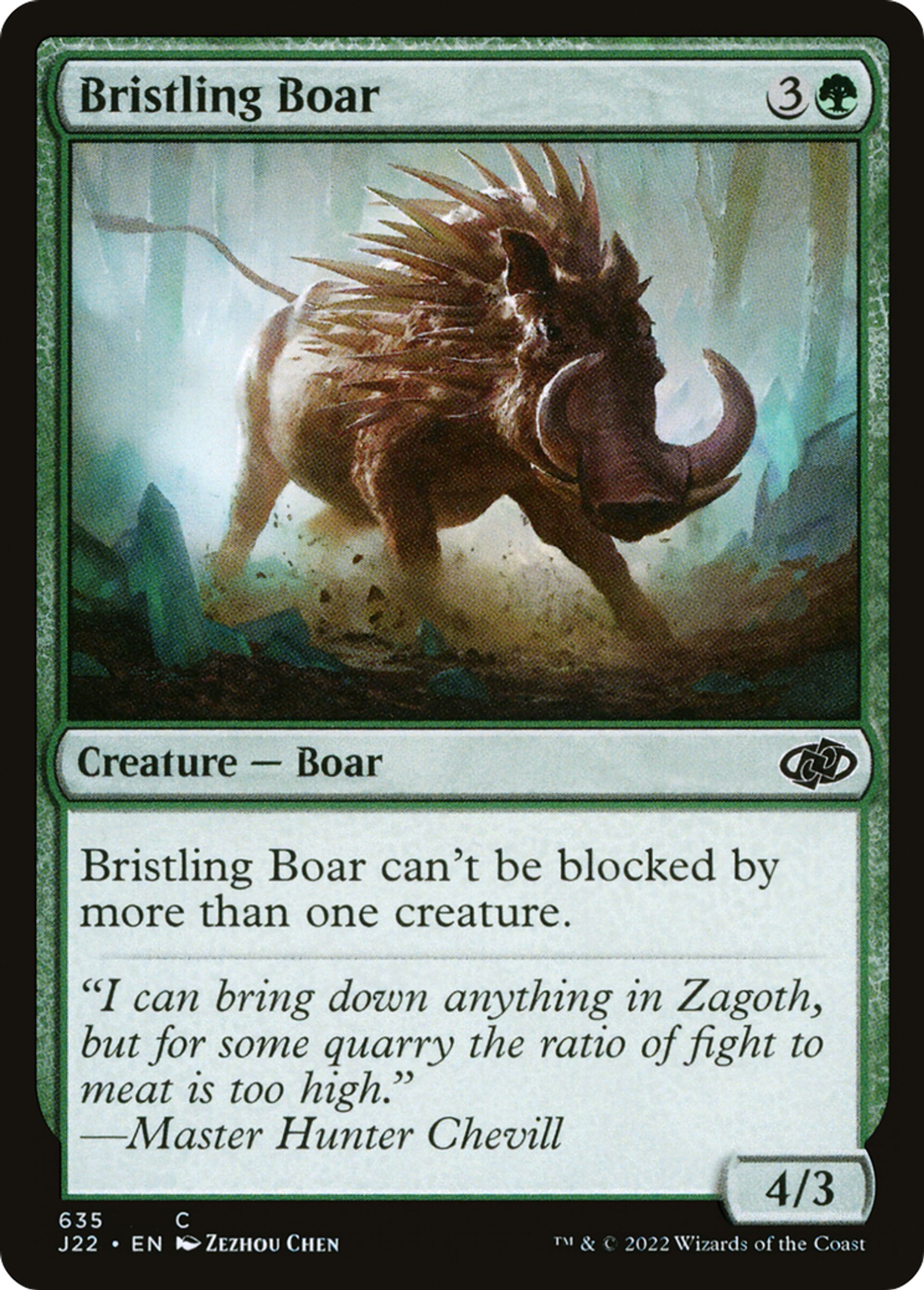 Sanglier hérissé — Jumpstart 2022 — Magic: The Gathering