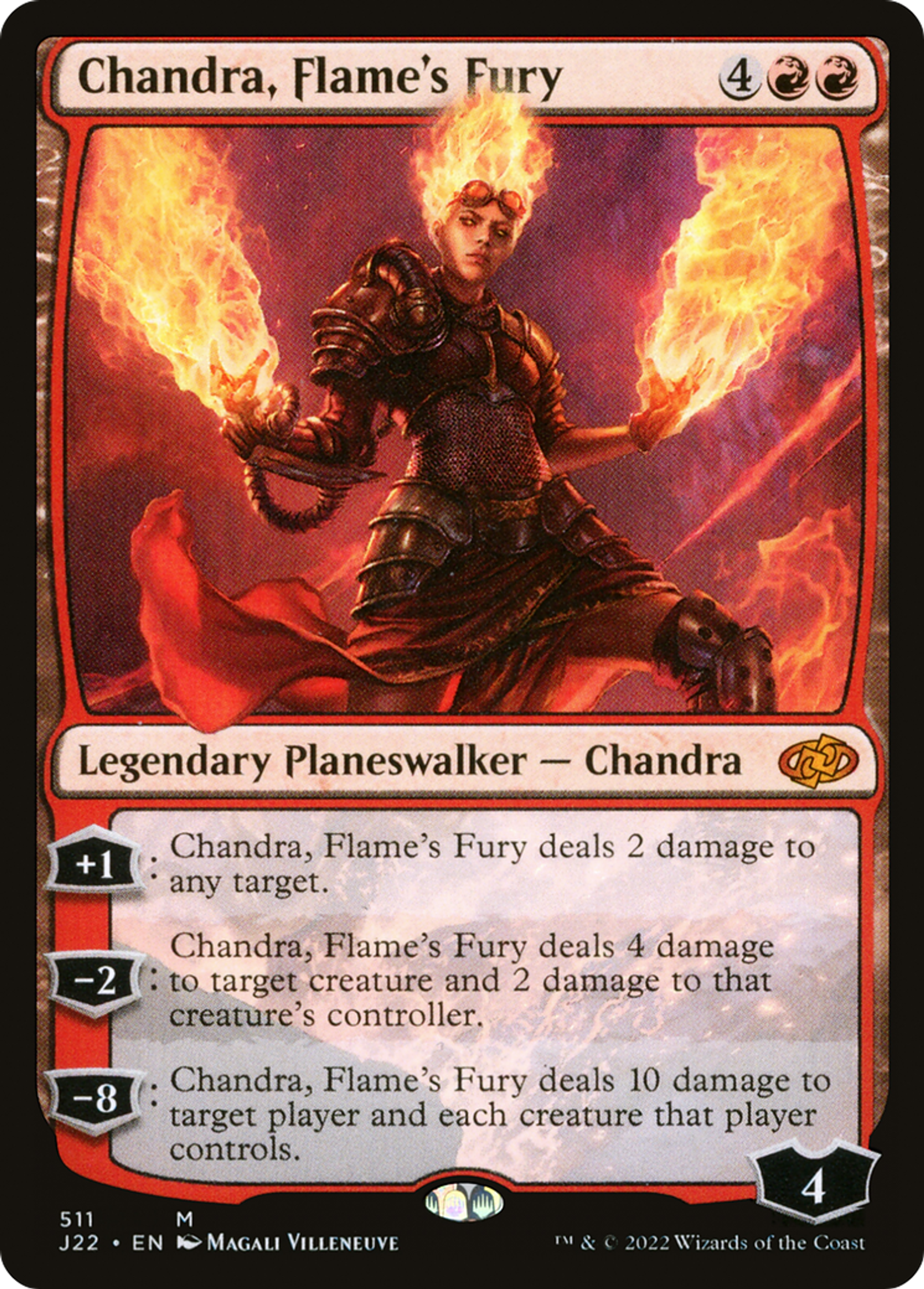 Chandra, furie des flammes — Jumpstart 2022 — Magic: The Gathering