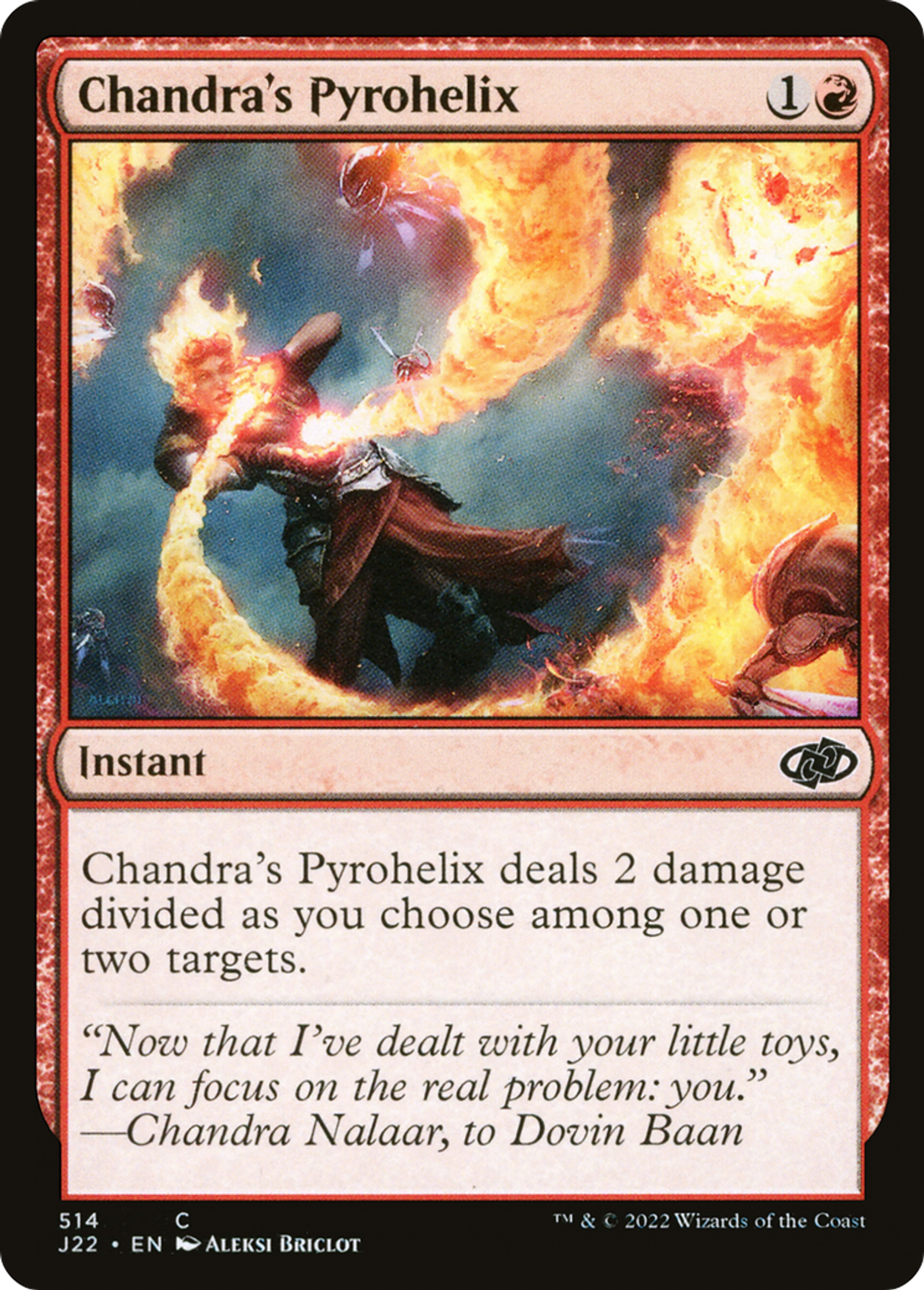 Pyrohélice de Chandra — Jumpstart 2022 — Magic: The Gathering