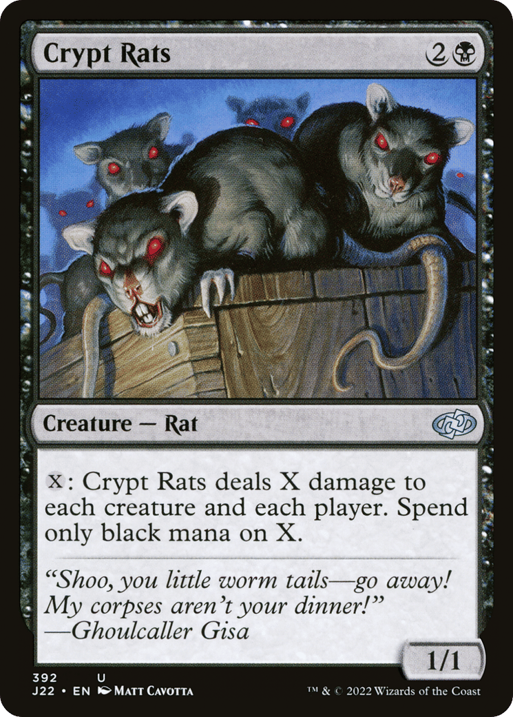 Crypt Rats — Jumpstart 2022 — Magic: The Gathering