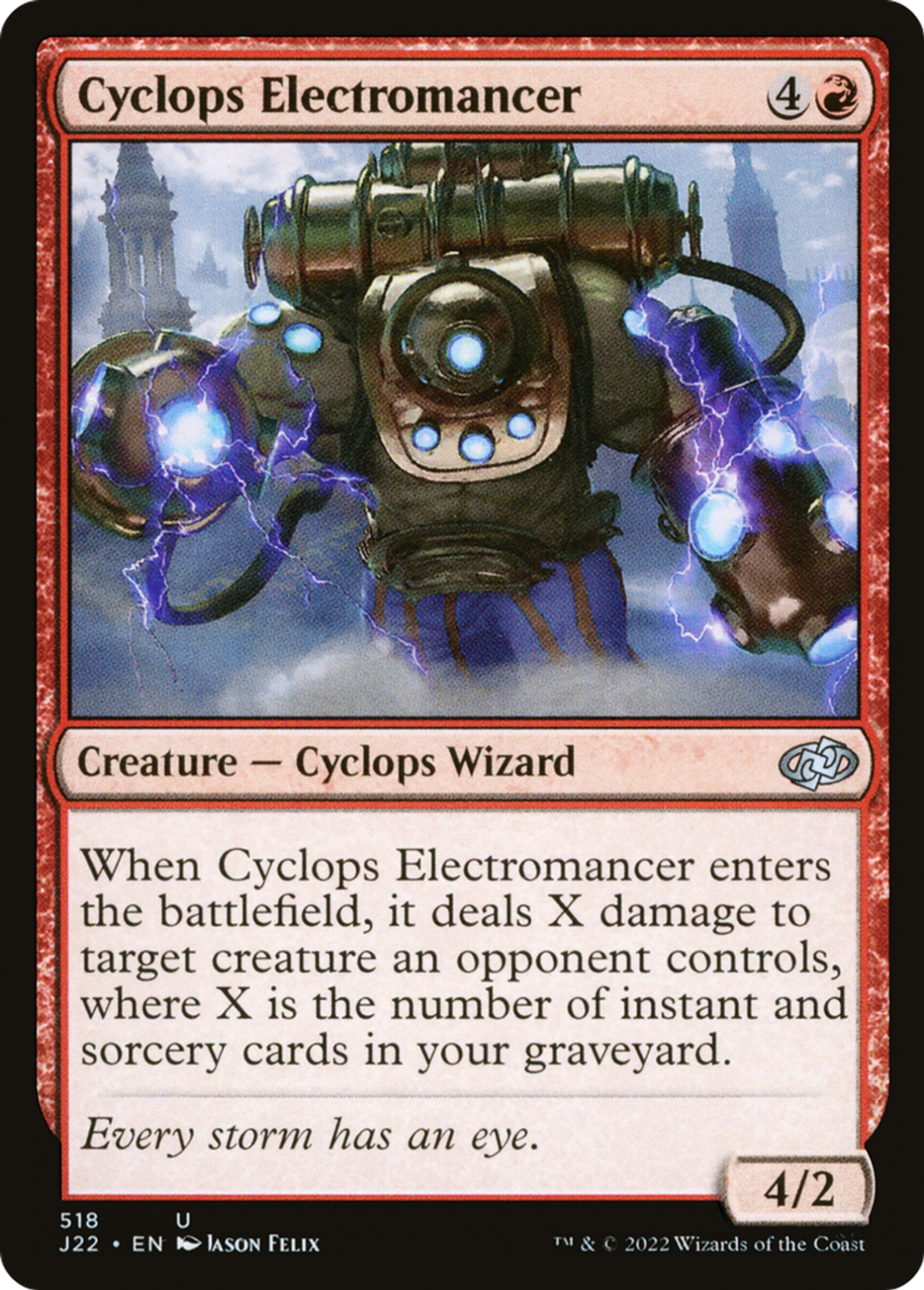 Électromancien cyclope — Jumpstart 2022 — Magic: The Gathering