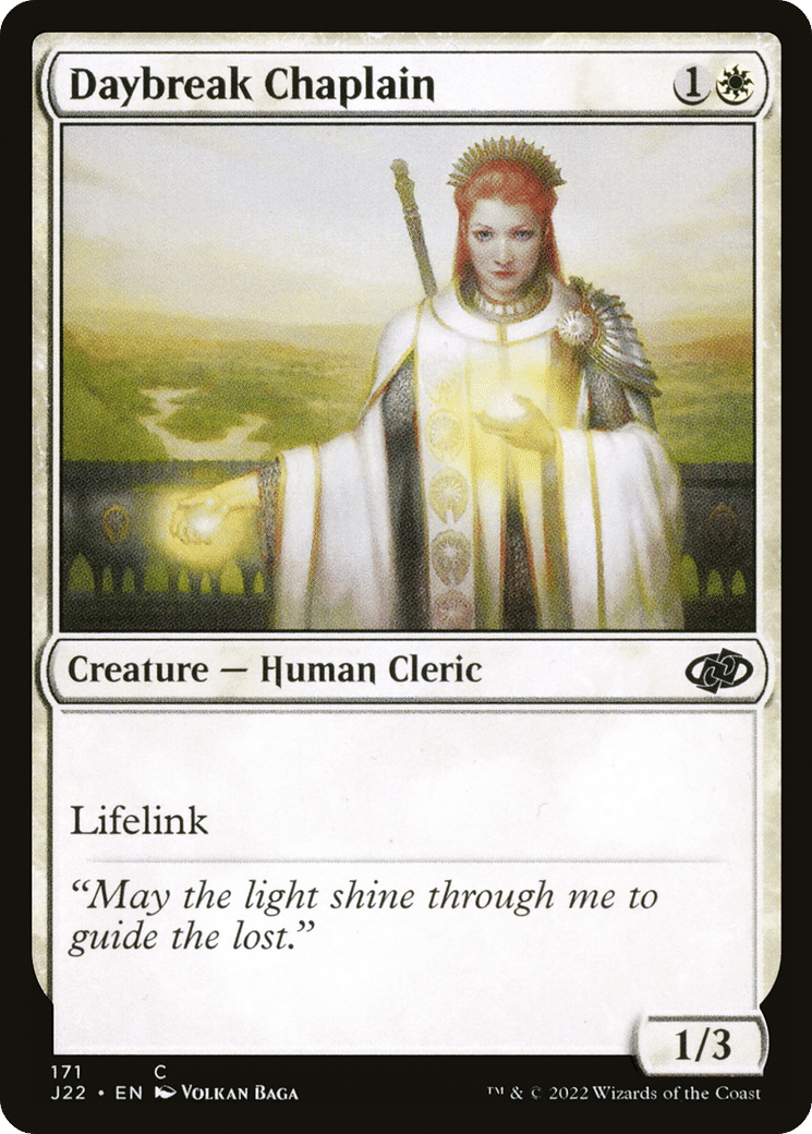Daybreak Chaplain — Jumpstart 2022 — Magic: The Gathering