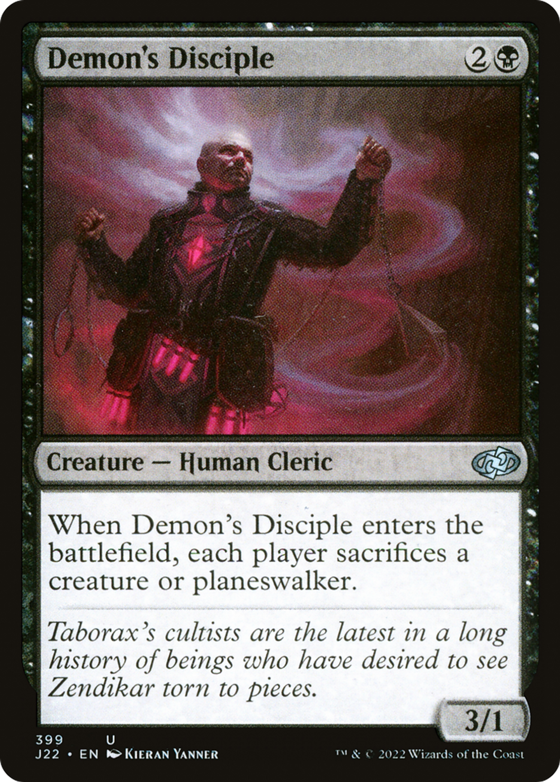 Demon's Disciple — Jumpstart 2022 — Magic: The Gathering