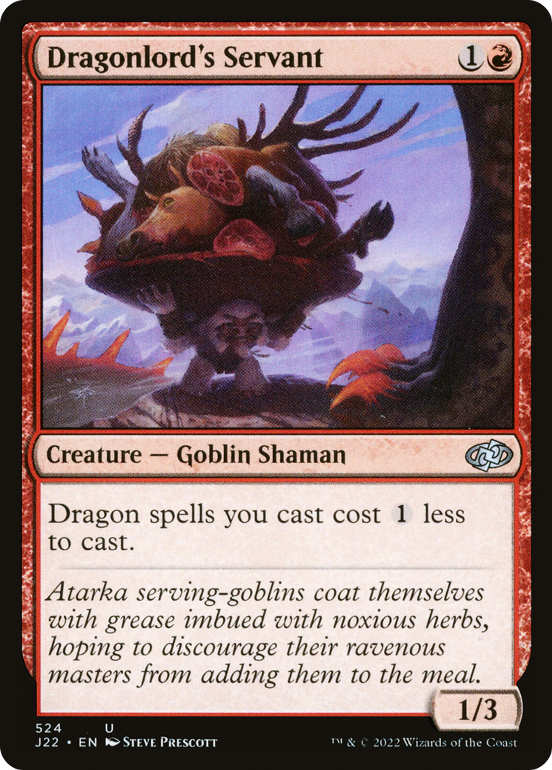 Servant du seigneur-dragon — Jumpstart 2022 — Magic: The Gathering