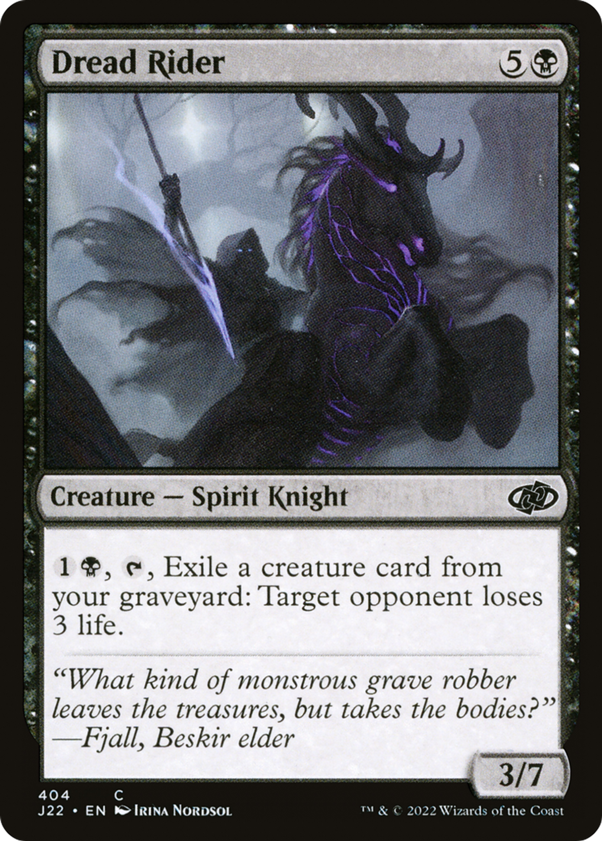Cavalier de l'effroi — Jumpstart 2022 — Magic: The Gathering