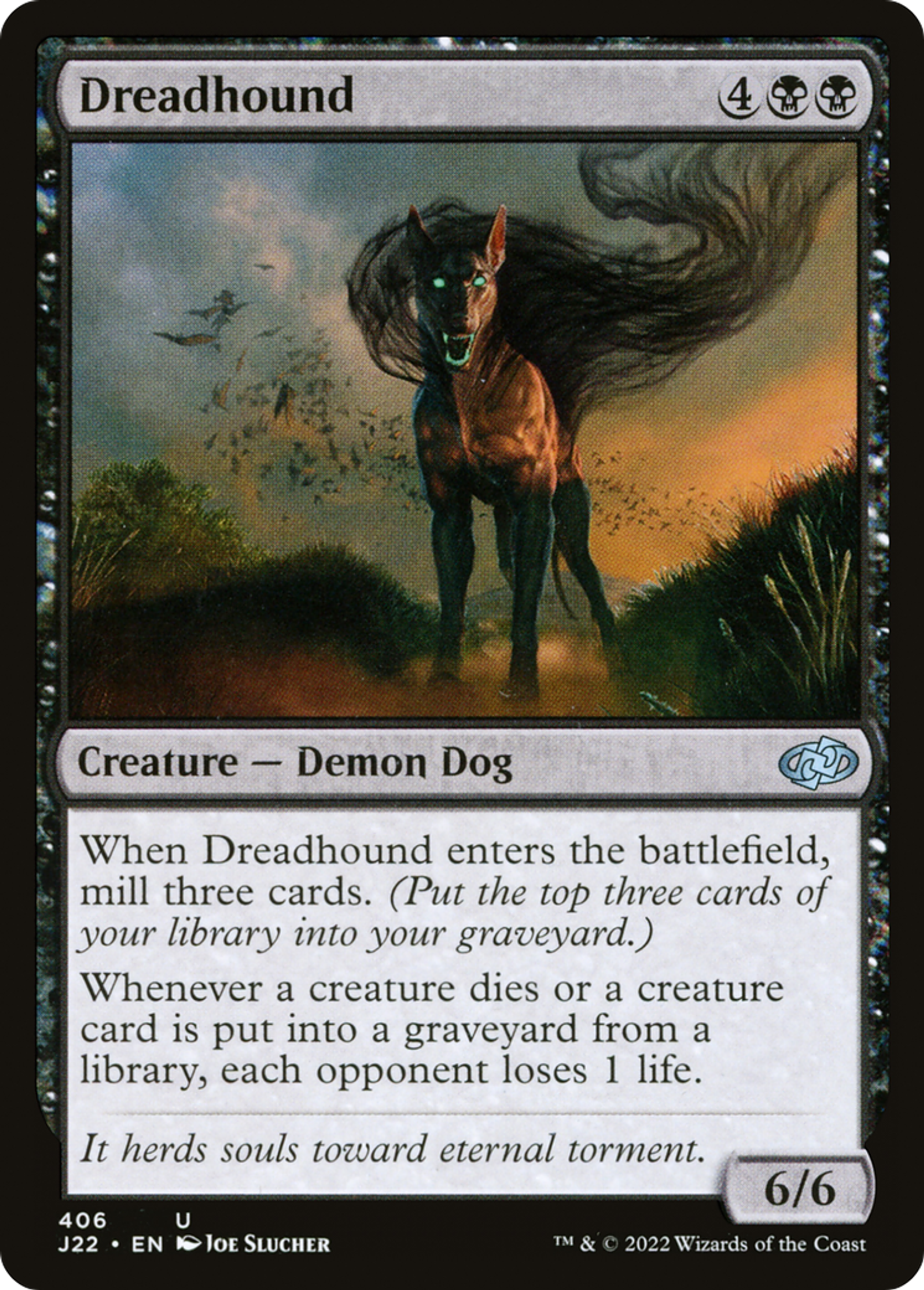 Chien de l'effroi — Jumpstart 2022 — Magic: The Gathering