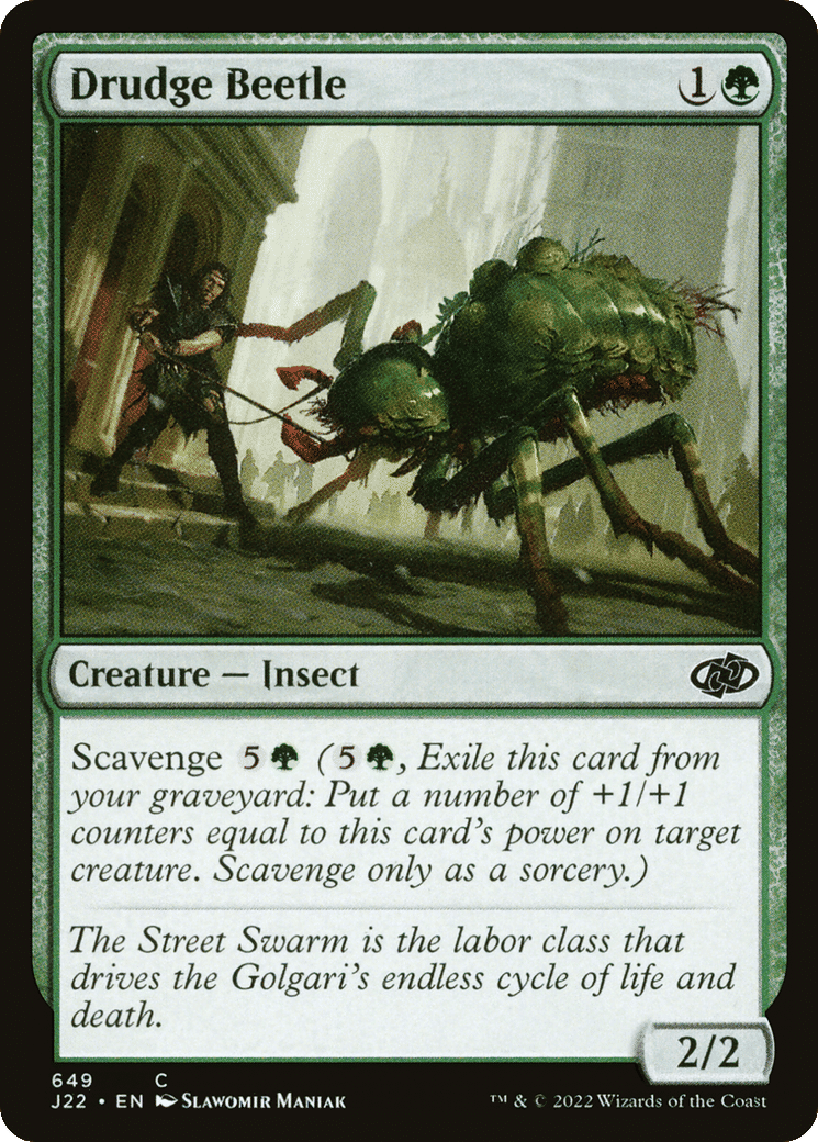 Drudge Beetle — Jumpstart 2022 — Magic: The Gathering