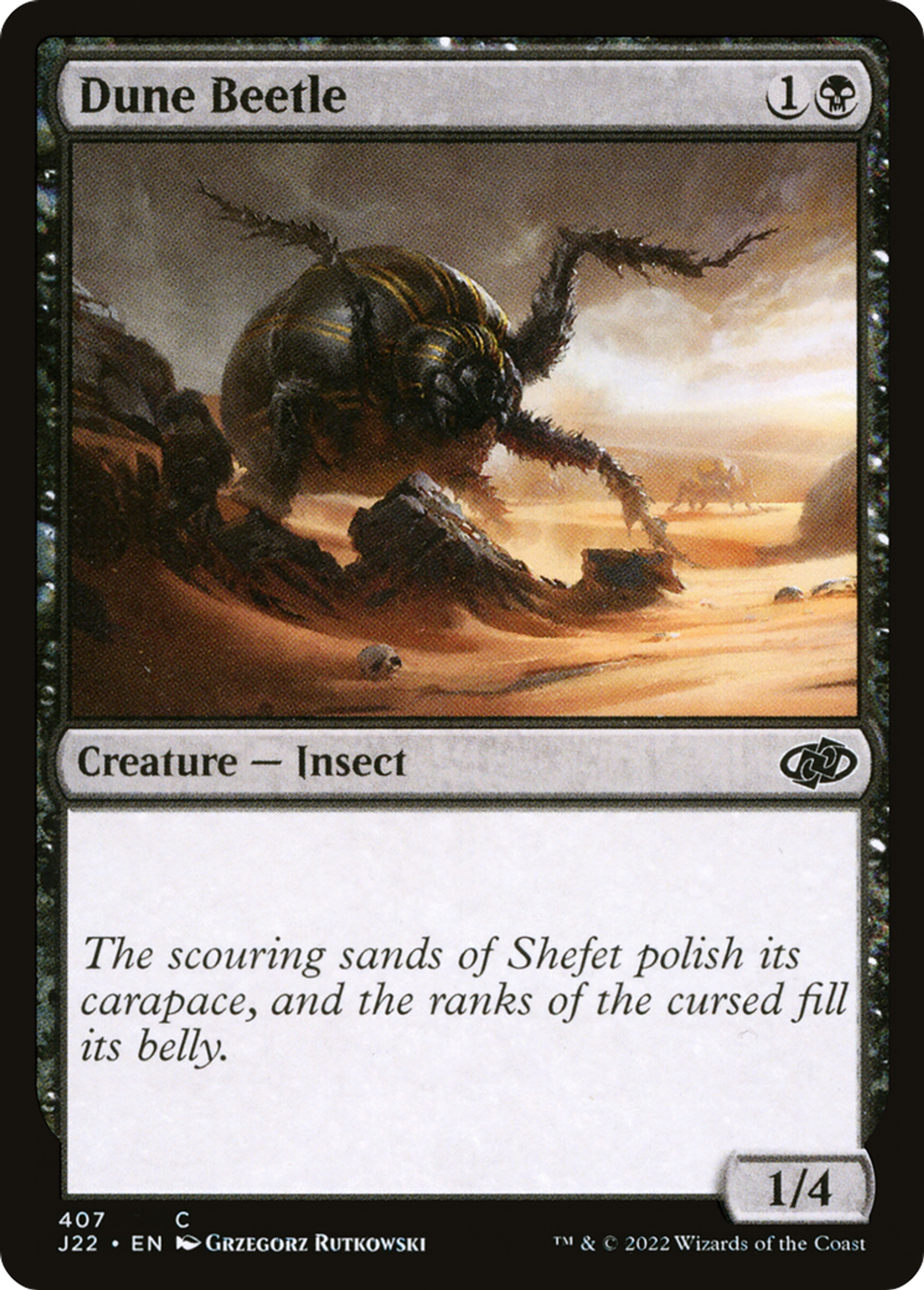 Scarabée des dunes — Jumpstart 2022 — Magic: The Gathering