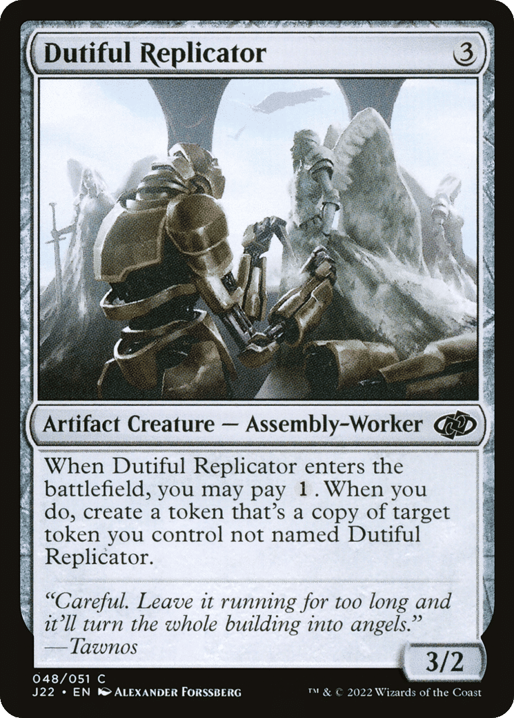Dutiful Replicator — Jumpstart 2022 — Magic: The Gathering