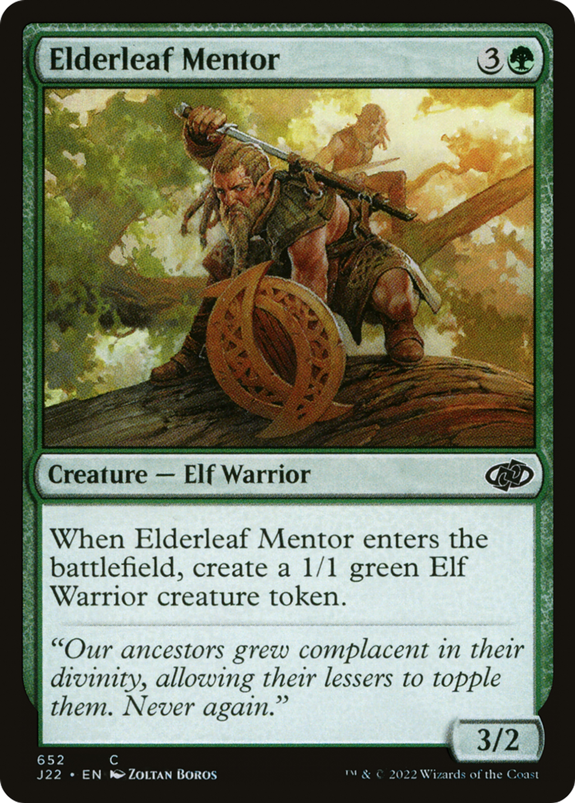 Mentor Feuille-ancêtre — Jumpstart 2022 — Magic: The Gathering