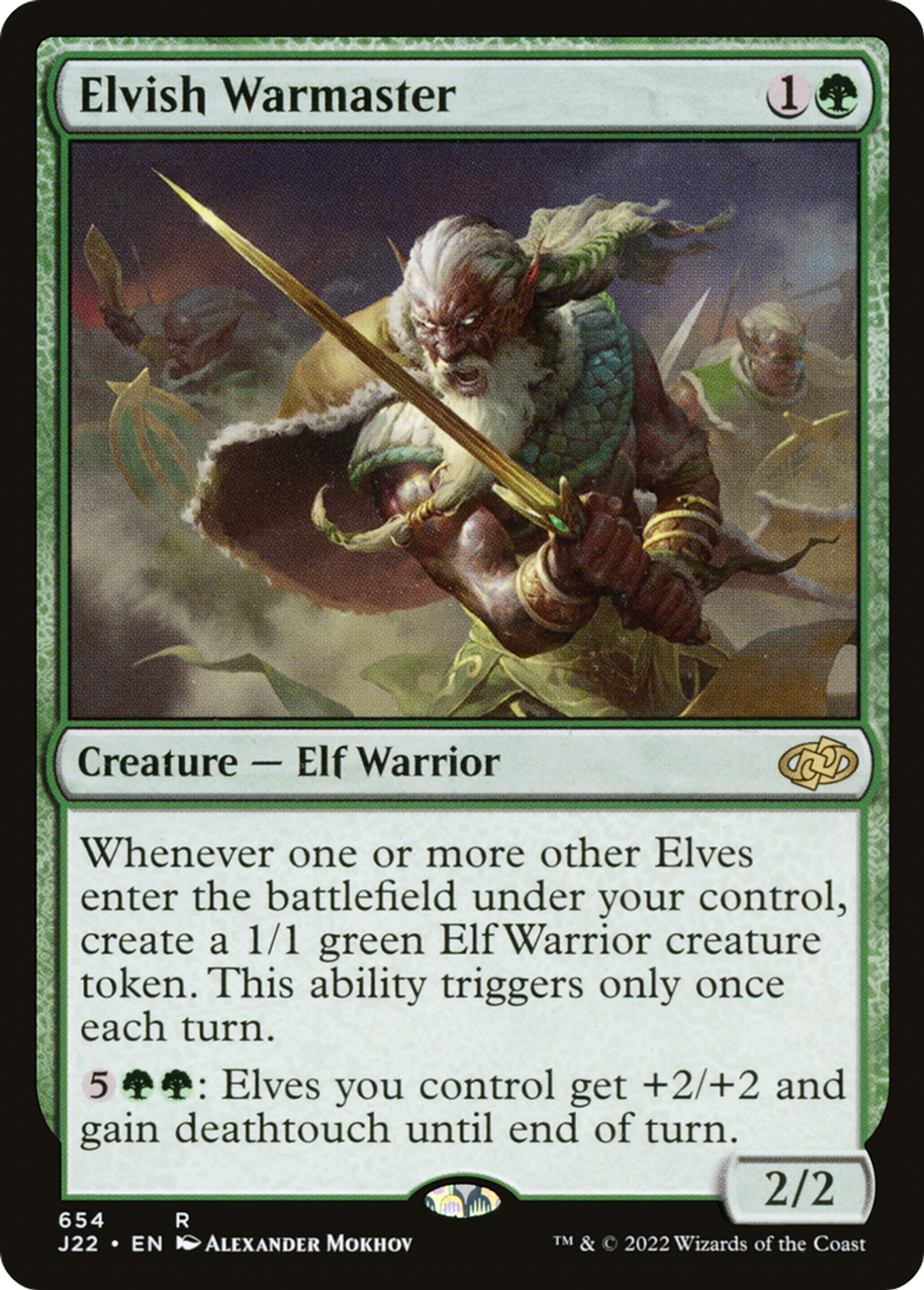 Maître de guerre elfe — Jumpstart 2022 — Magic: The Gathering