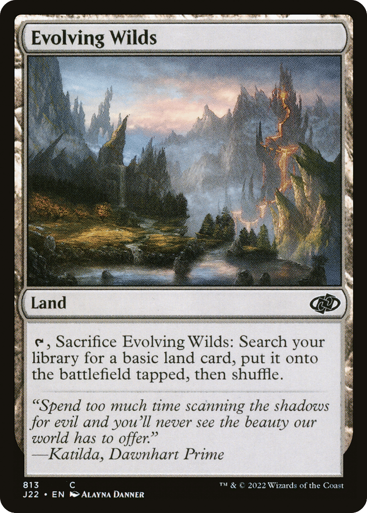 Evolving Wilds — Jumpstart 2022 — Magic: The Gathering