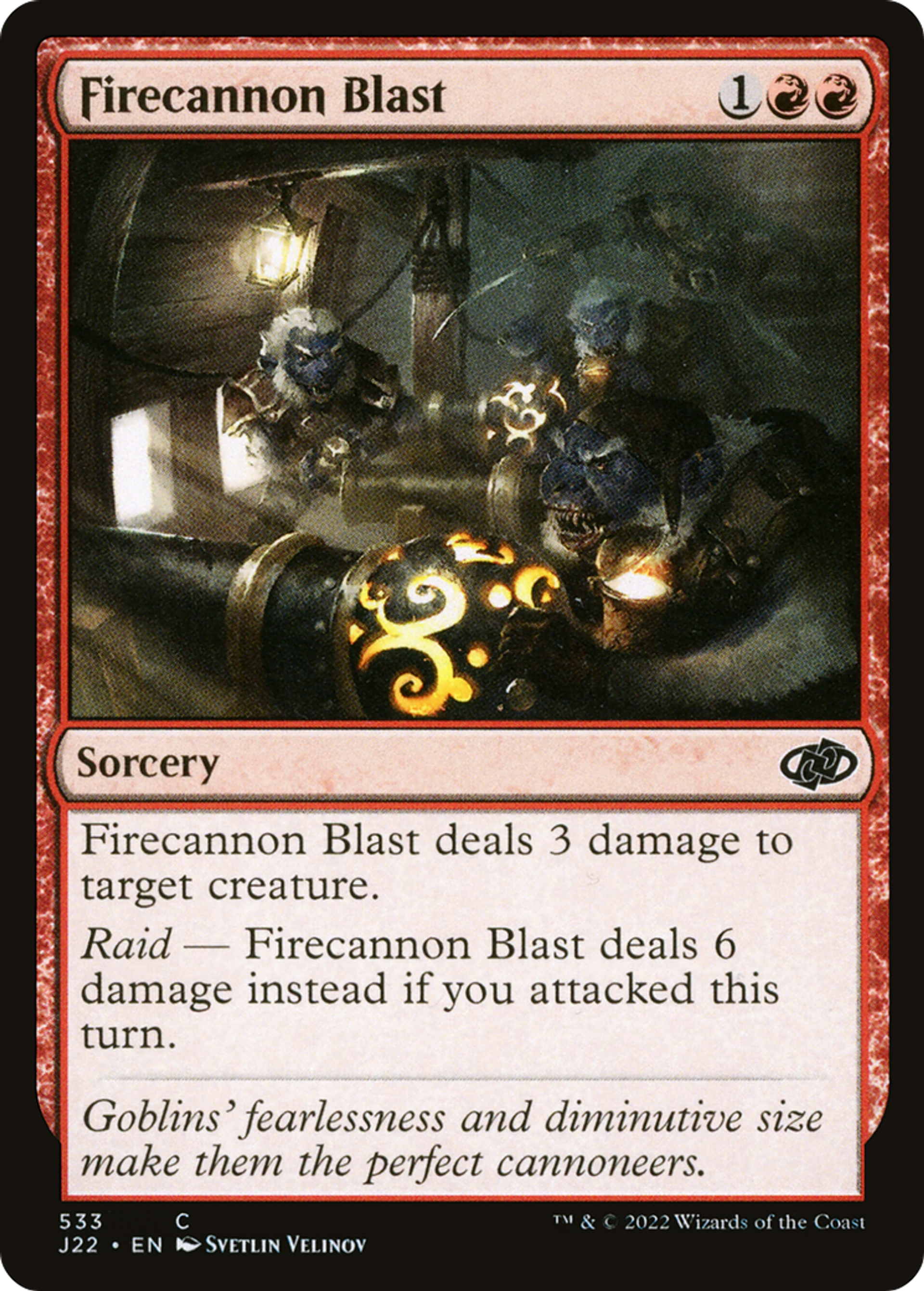 Salve de pyrocanon — Jumpstart 2022 — Magic: The Gathering