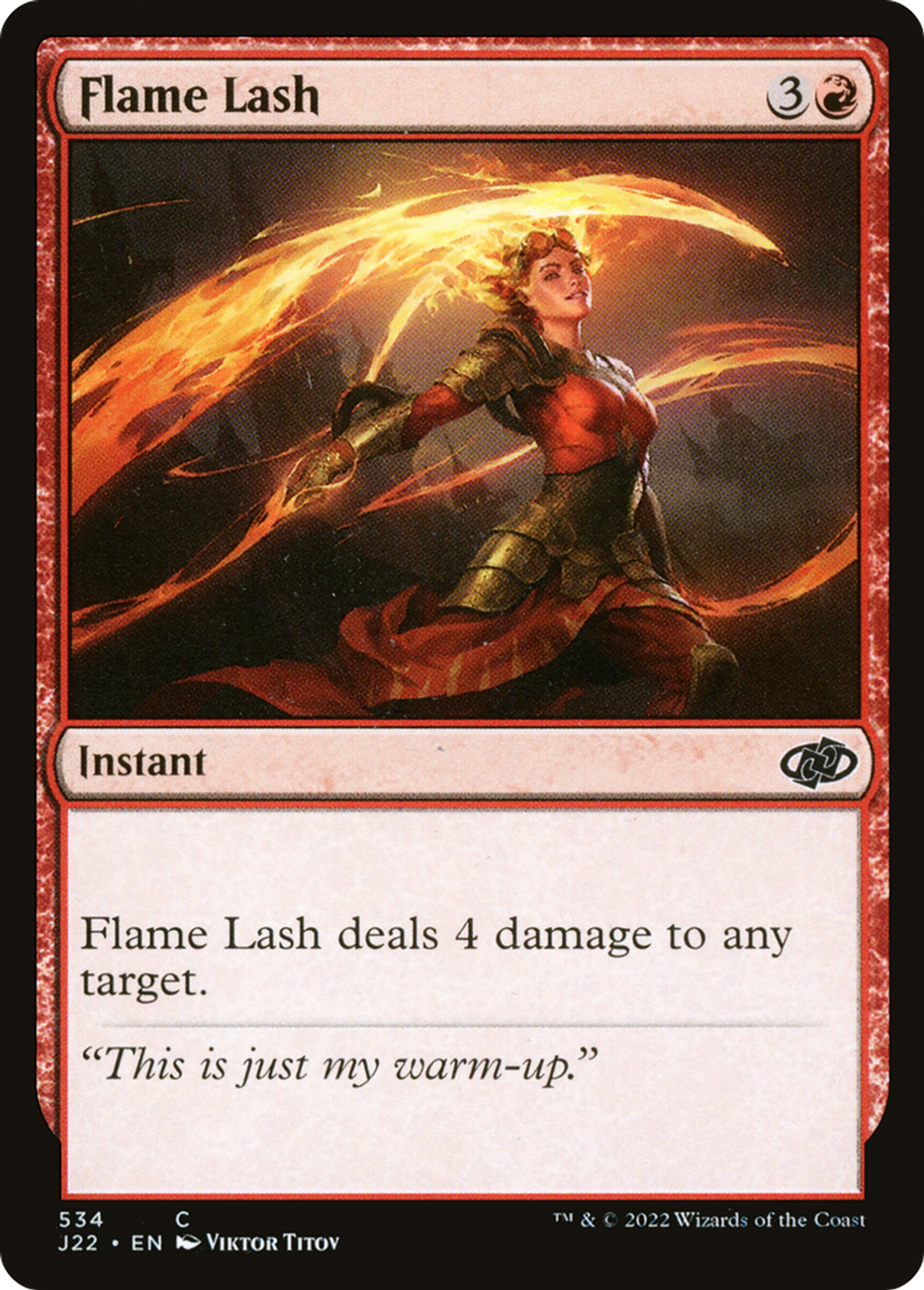 Fouet de flamme — Jumpstart 2022 — Magic: The Gathering