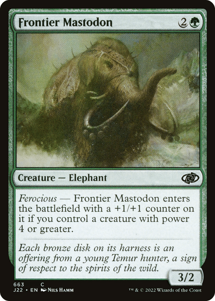 Frontier Mastodon — Jumpstart 2022 — Magic: The Gathering