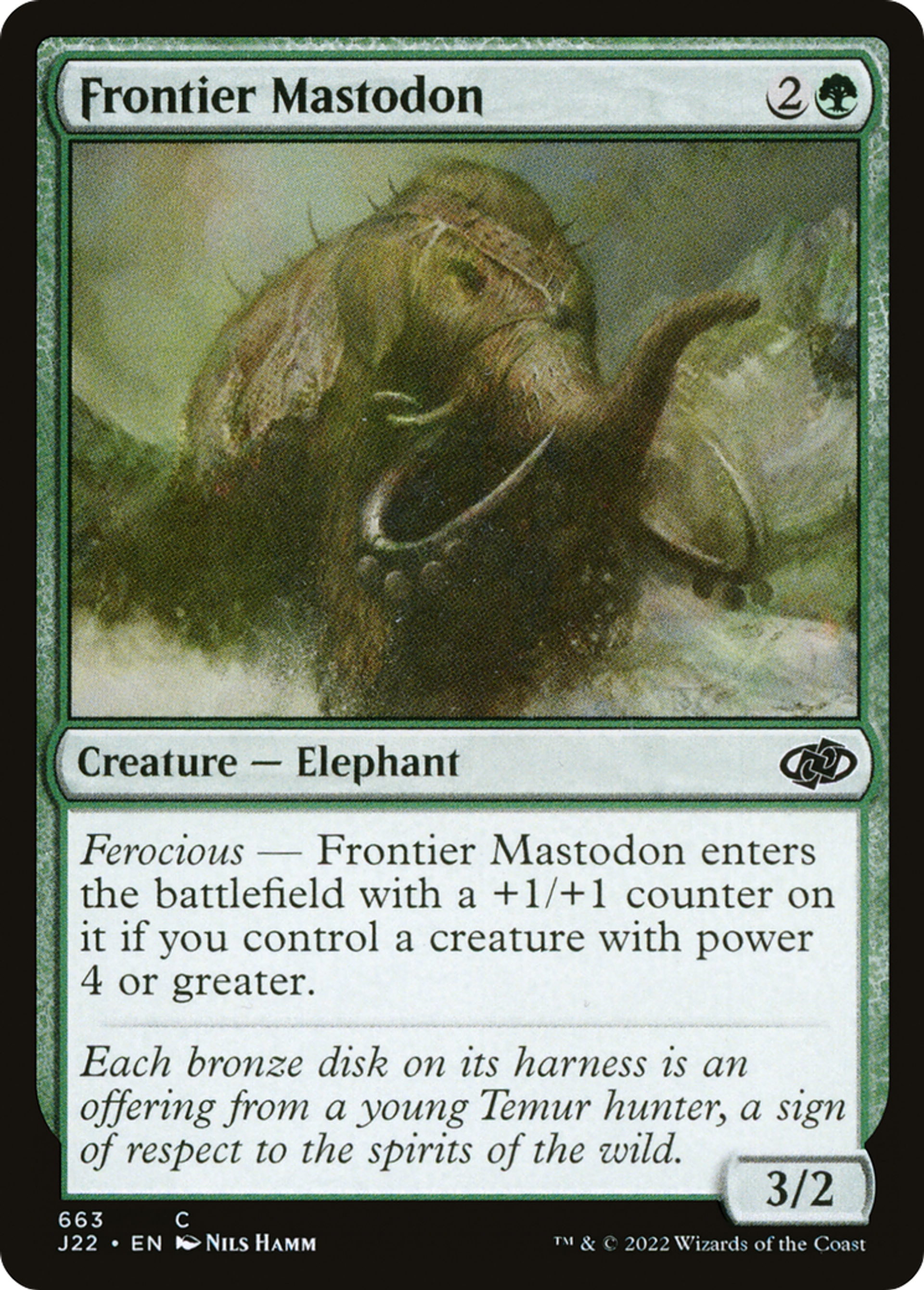 Mastodonte des frontières — Jumpstart 2022 — Magic: The Gathering