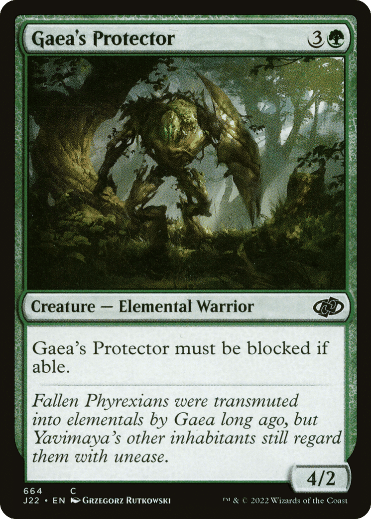 Gaea's Protector — Jumpstart 2022 — Magic: The Gathering