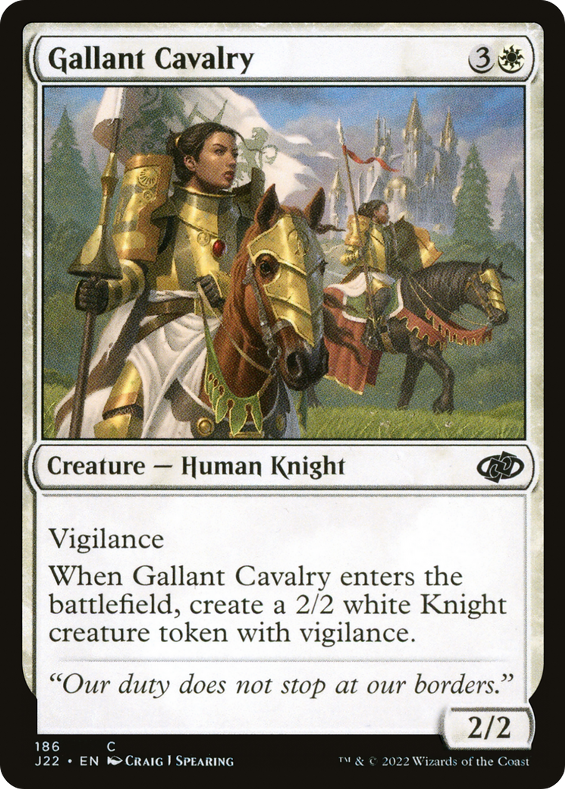 Cavalerie vaillante — Jumpstart 2022 — Magic: The Gathering