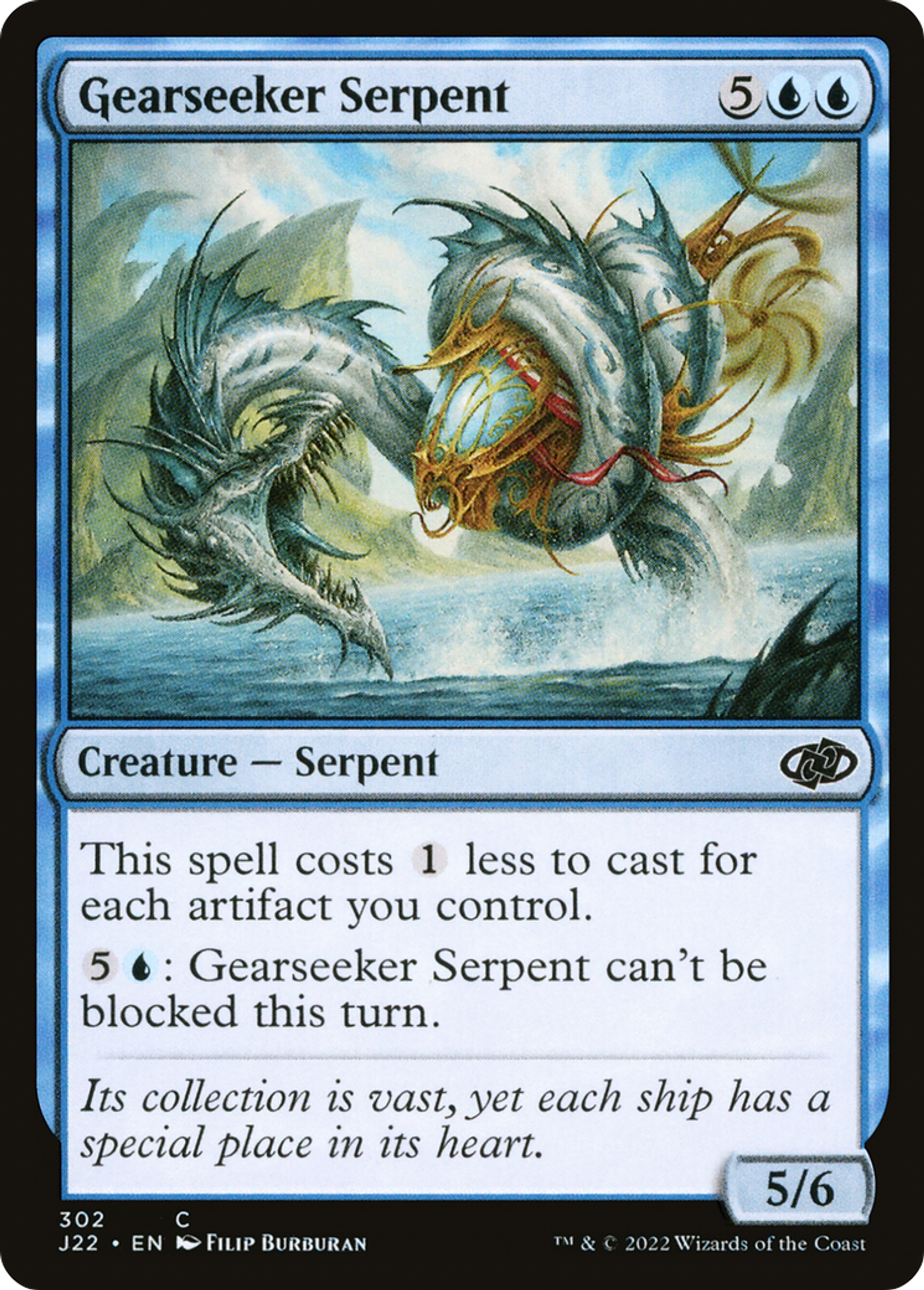 Serpent mécanochercheur — Jumpstart 2022 — Magic: The Gathering