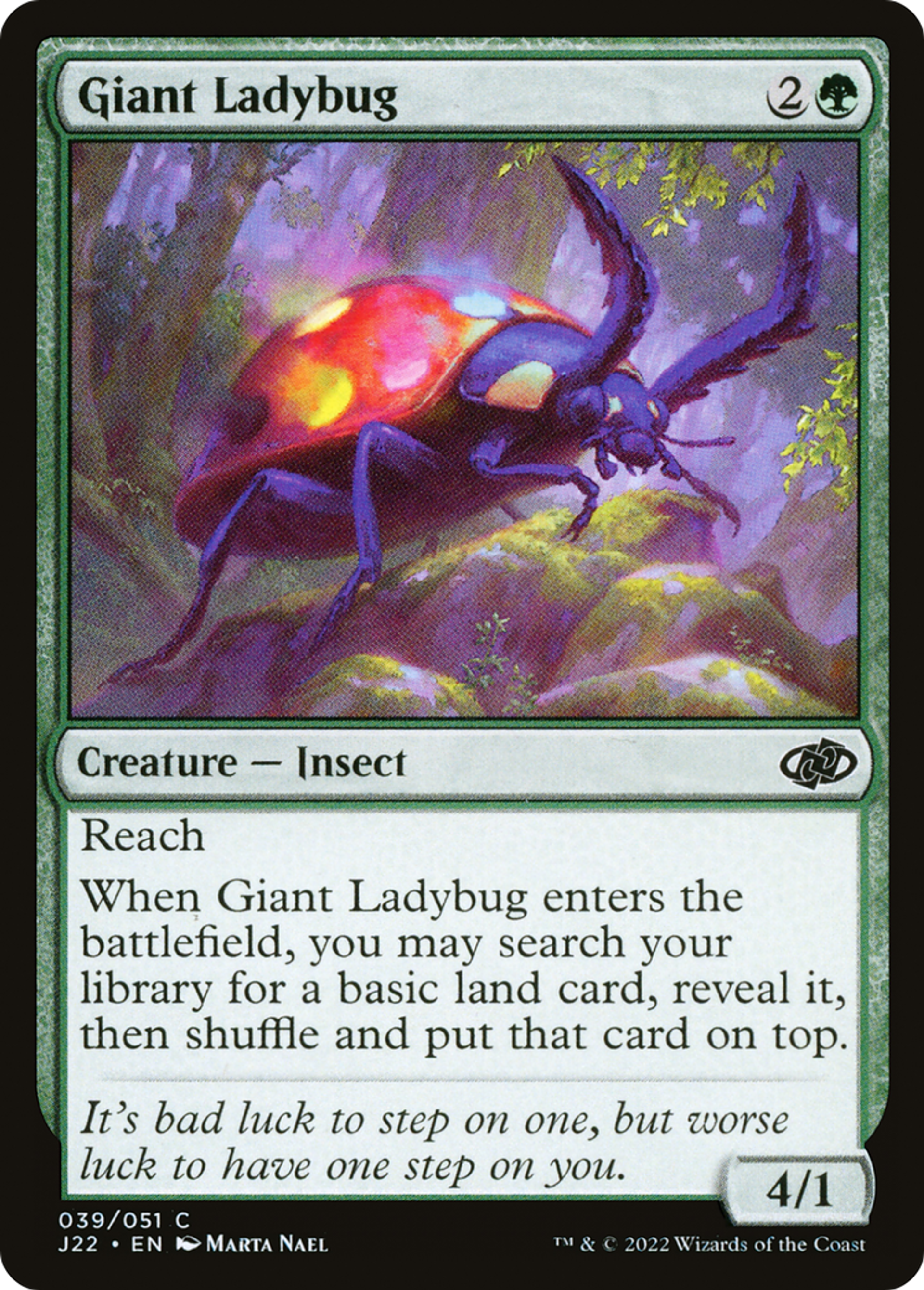 Coccinelle géante — Jumpstart 2022 — Magic: The Gathering