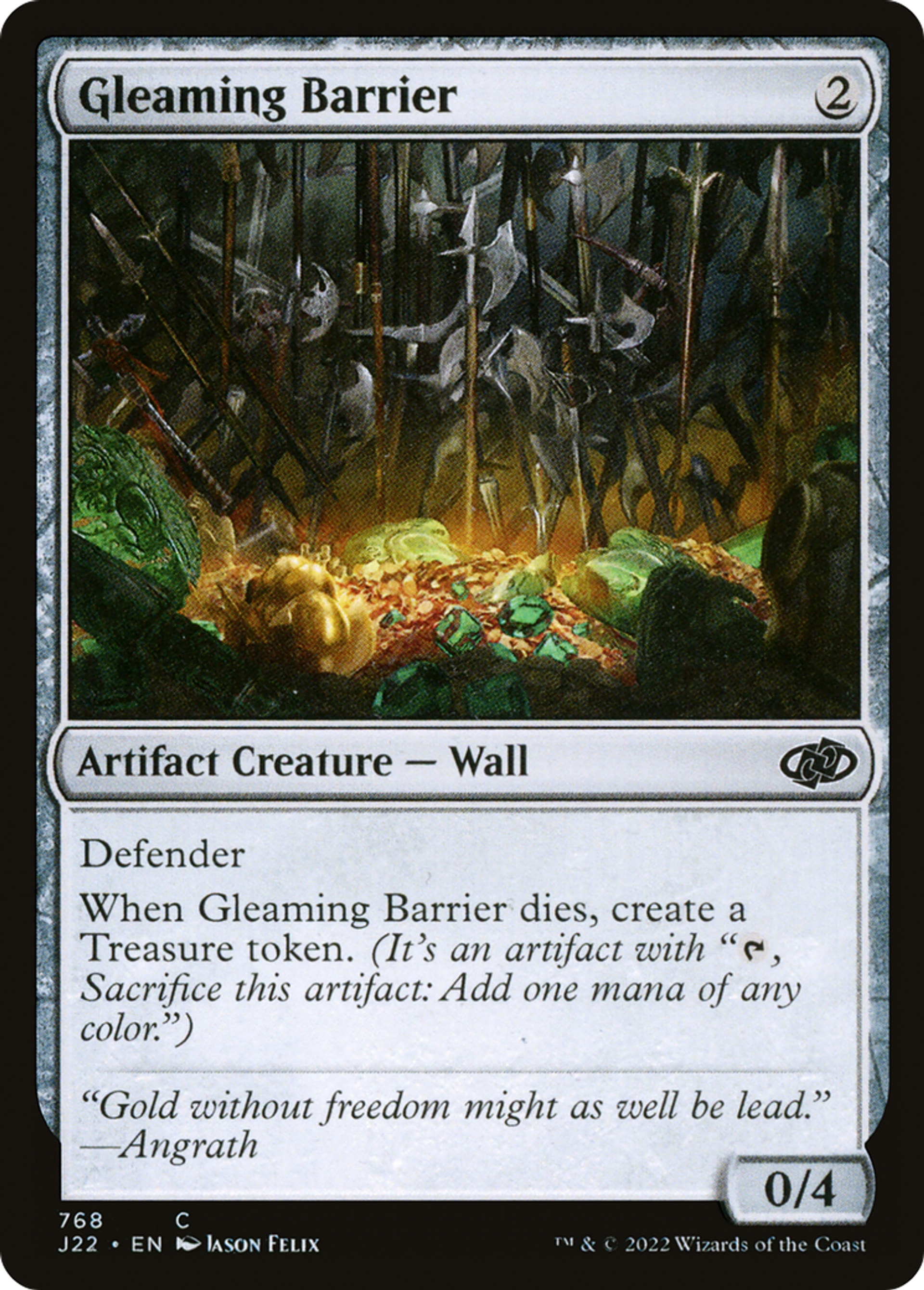 Barrière étincelante — Jumpstart 2022 — Magic: The Gathering