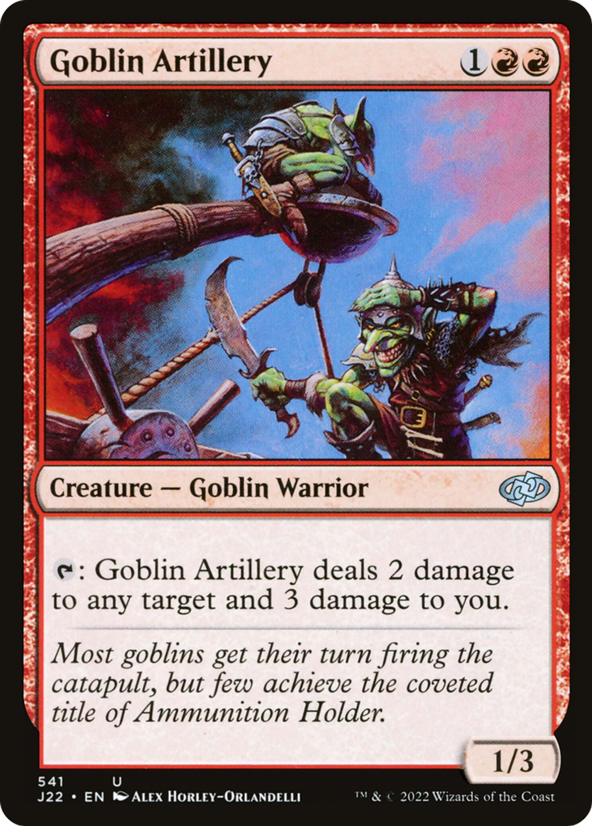 Artillerie gobeline — Jumpstart 2022 — Magic: The Gathering