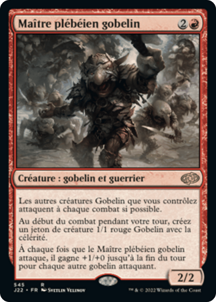 Maître plébéien gobelin — Jumpstart 2022 — Magic: The Gathering