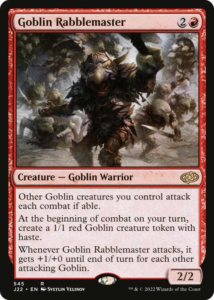 Goblin Rabblemaster — Jumpstart 2022 — Magic: The Gathering