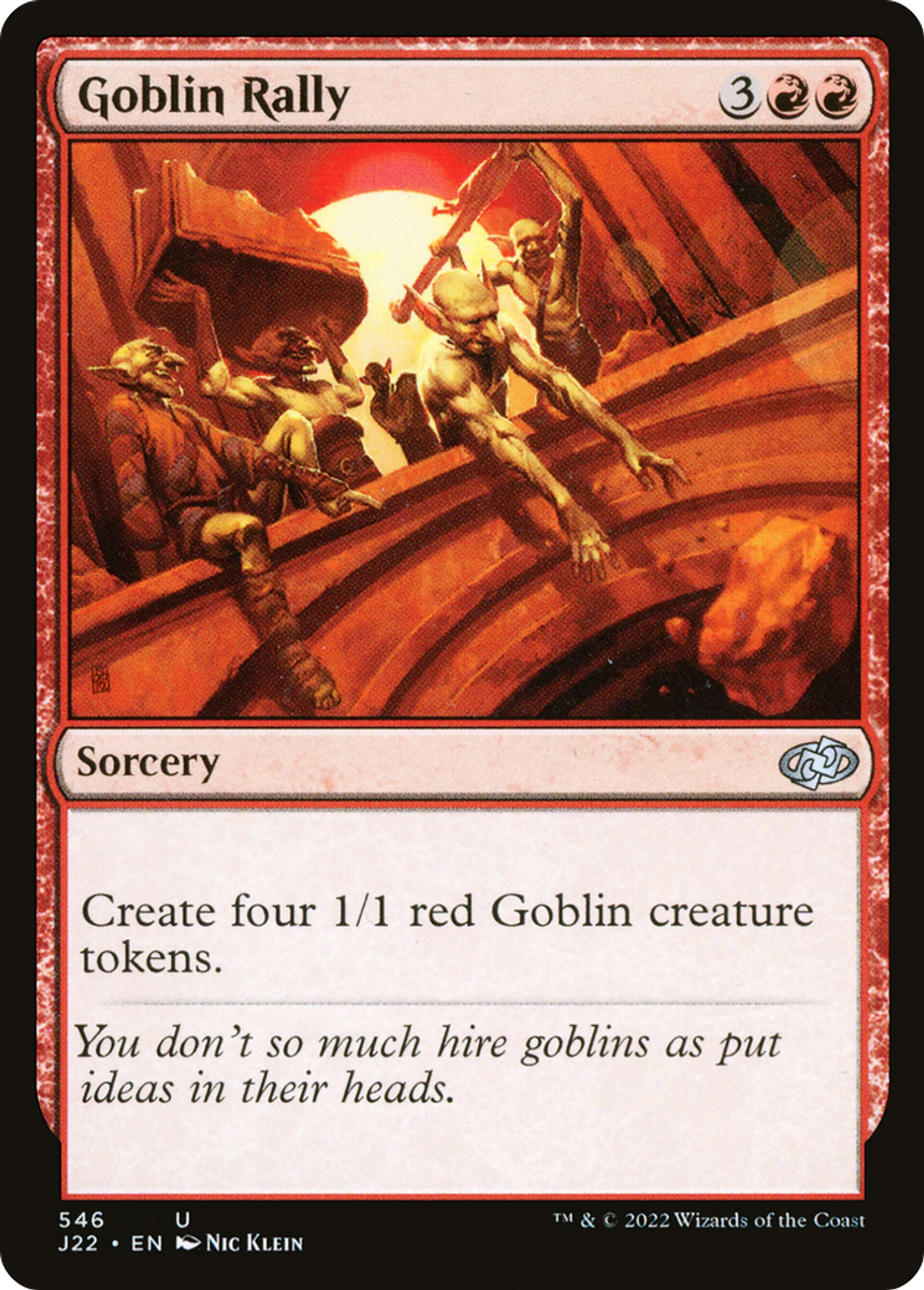 Ralliement des gobelins — Jumpstart 2022 — Magic: The Gathering