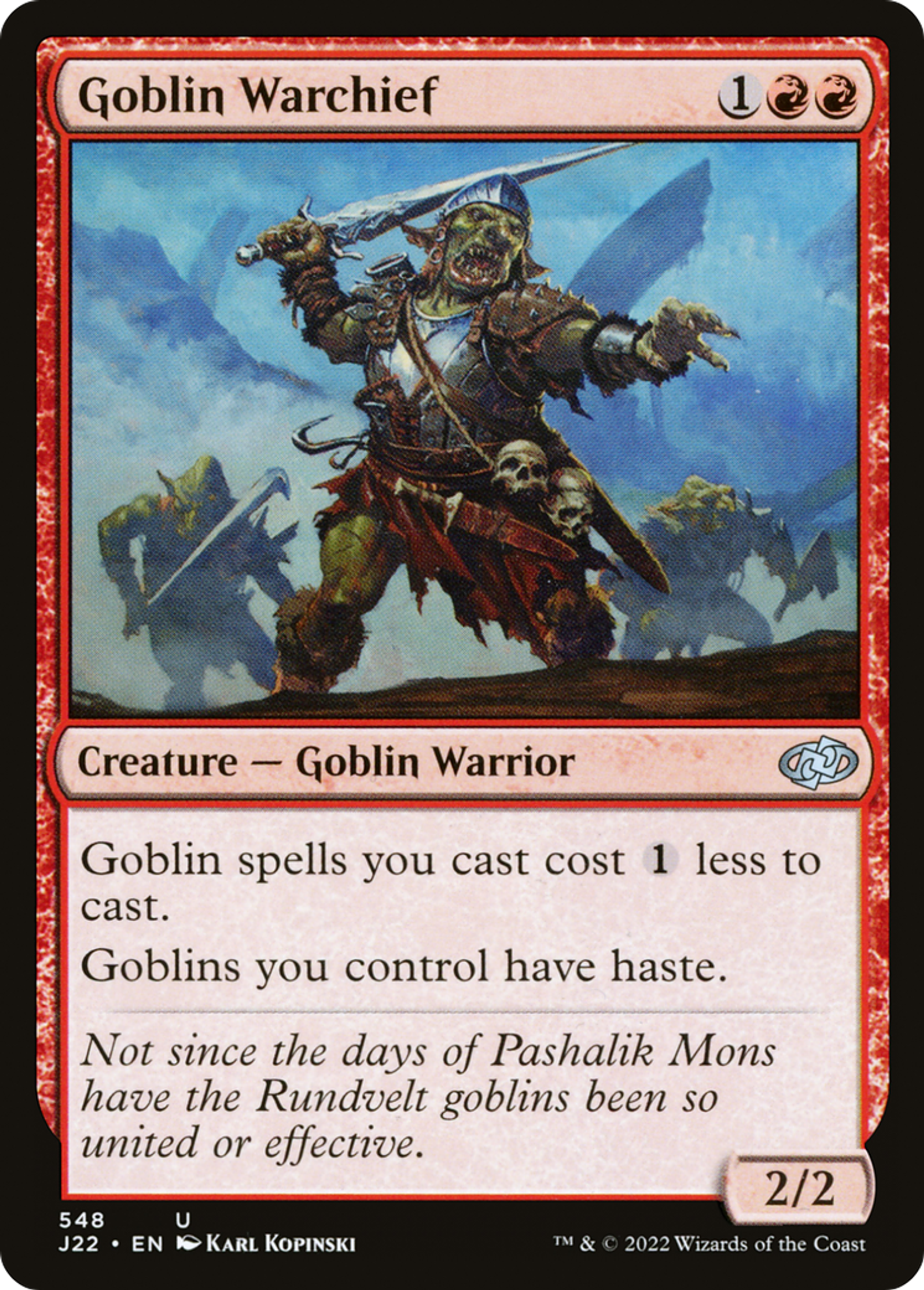 Chef de guerre gobelin — Jumpstart 2022 — Magic: The Gathering