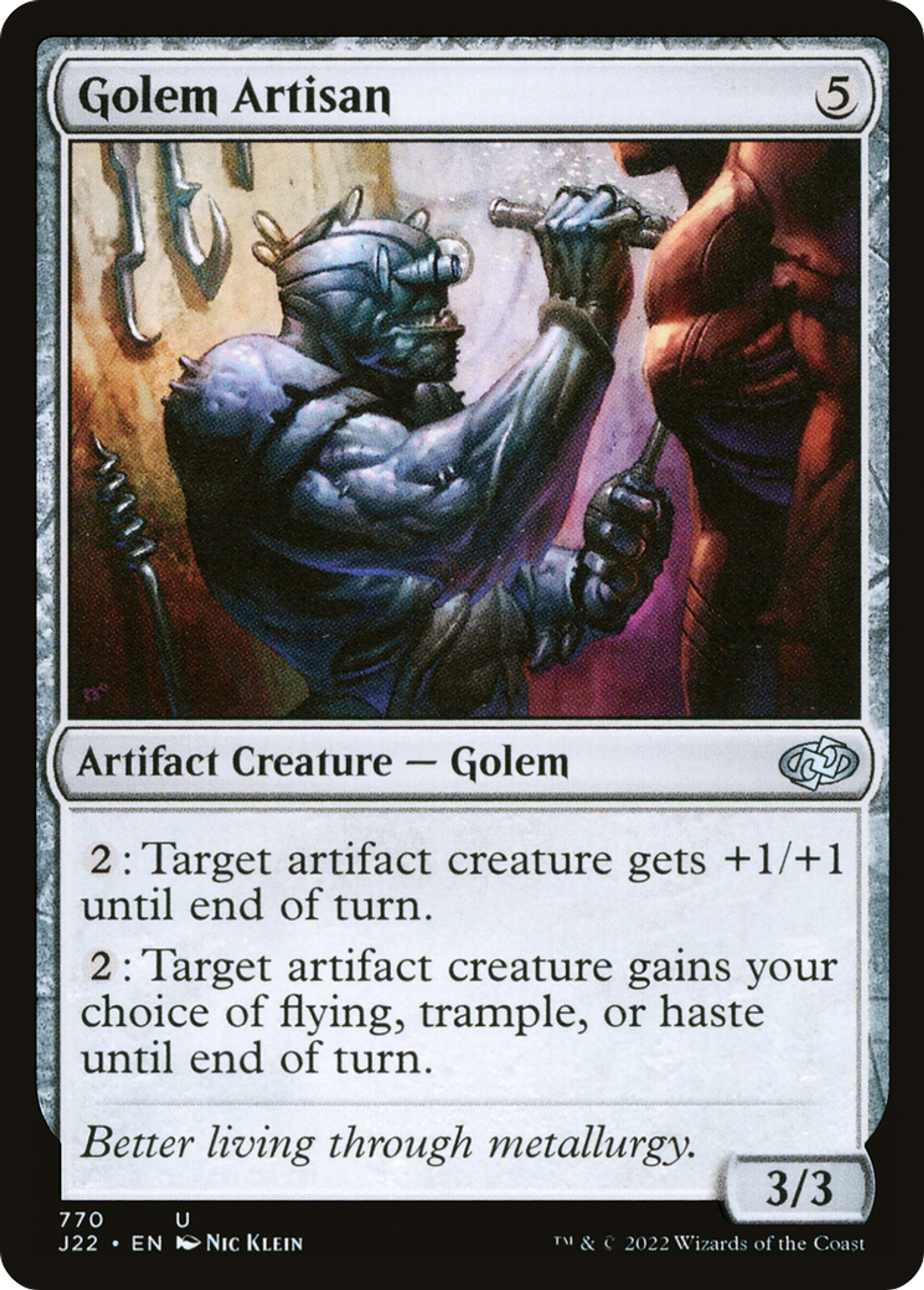 Artisan golem — Jumpstart 2022 — Magic: The Gathering