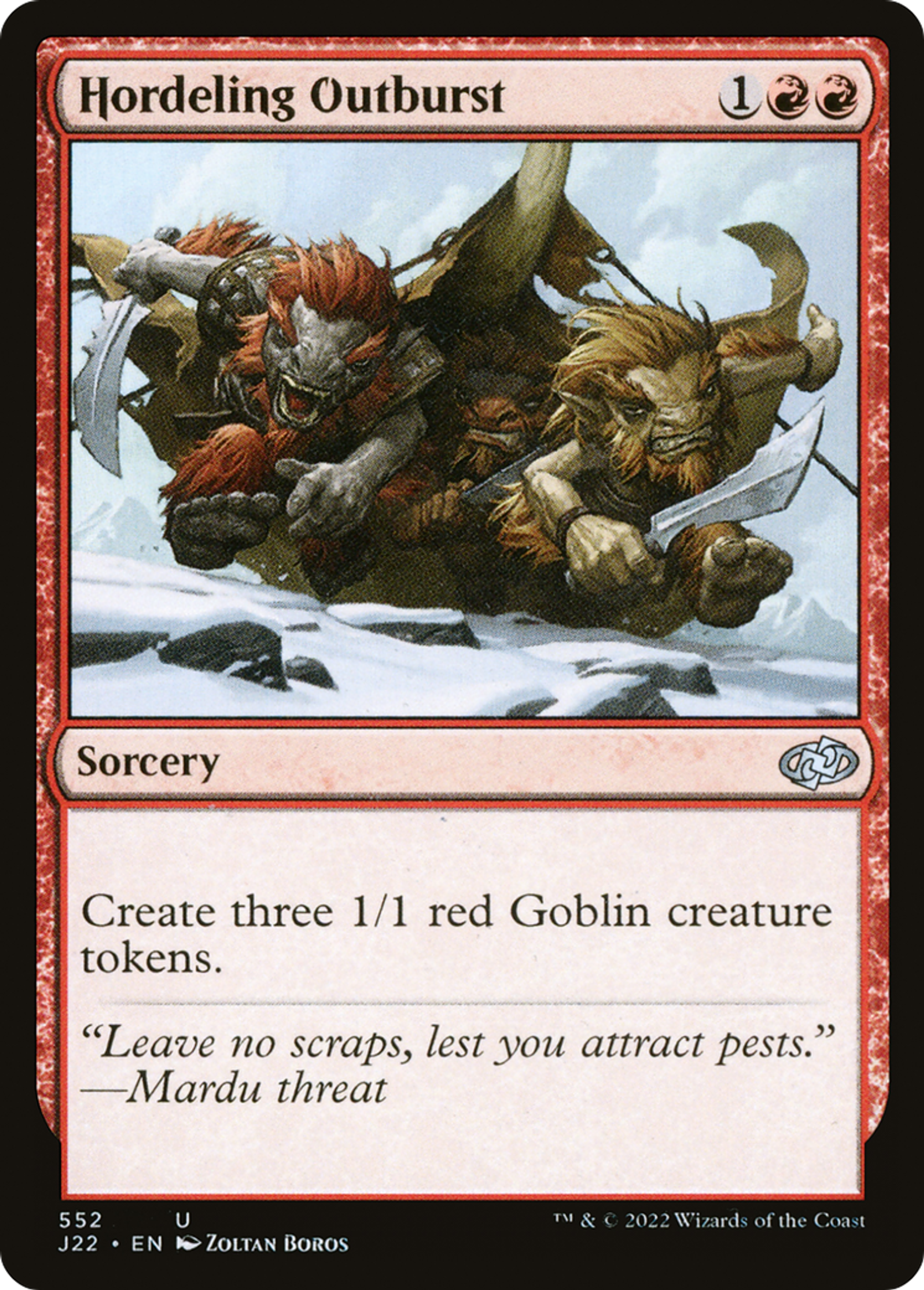 Surgissement de hordelins — Jumpstart 2022 — Magic: The Gathering