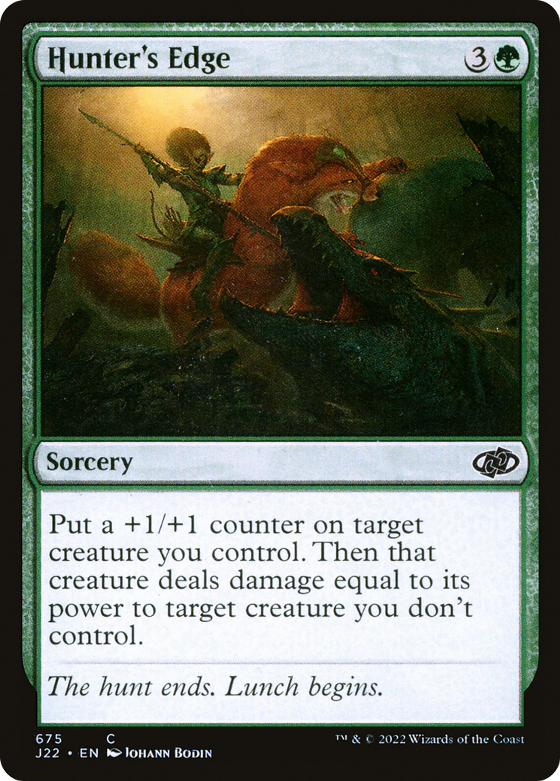 Avantage de la chasseresse — Jumpstart 2022 — Magic: The Gathering