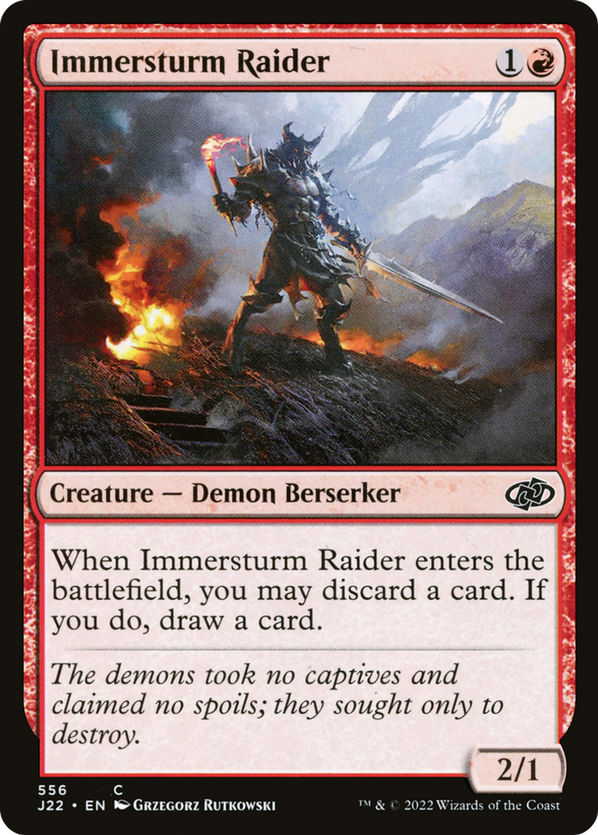 Pillard de l'Immersturm — Jumpstart 2022 — Magic: The Gathering