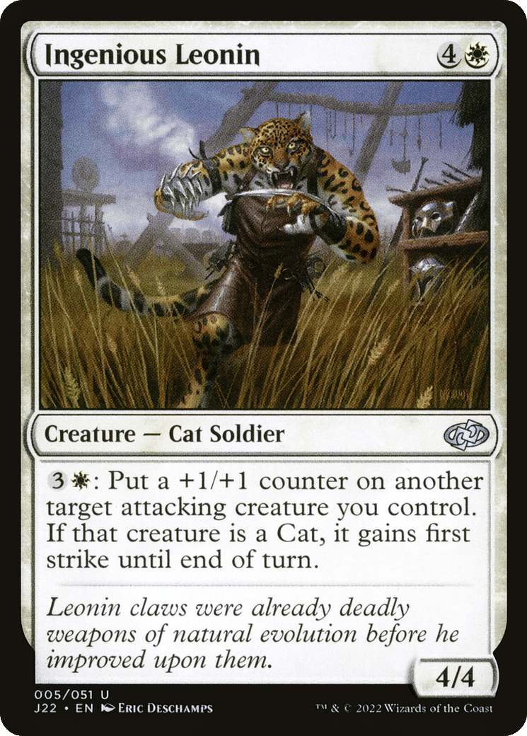 Ingenious Leonin — Jumpstart 2022 — Magic: The Gathering