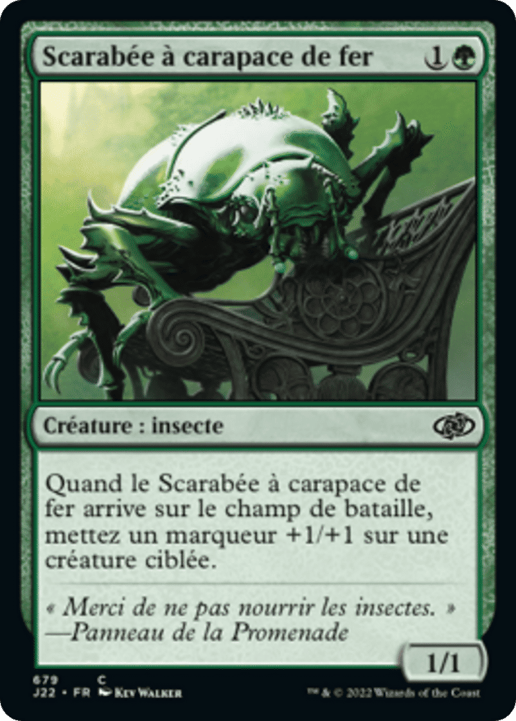 Scarabée à carapace de fer — Jumpstart 2022 — Magic: The Gathering