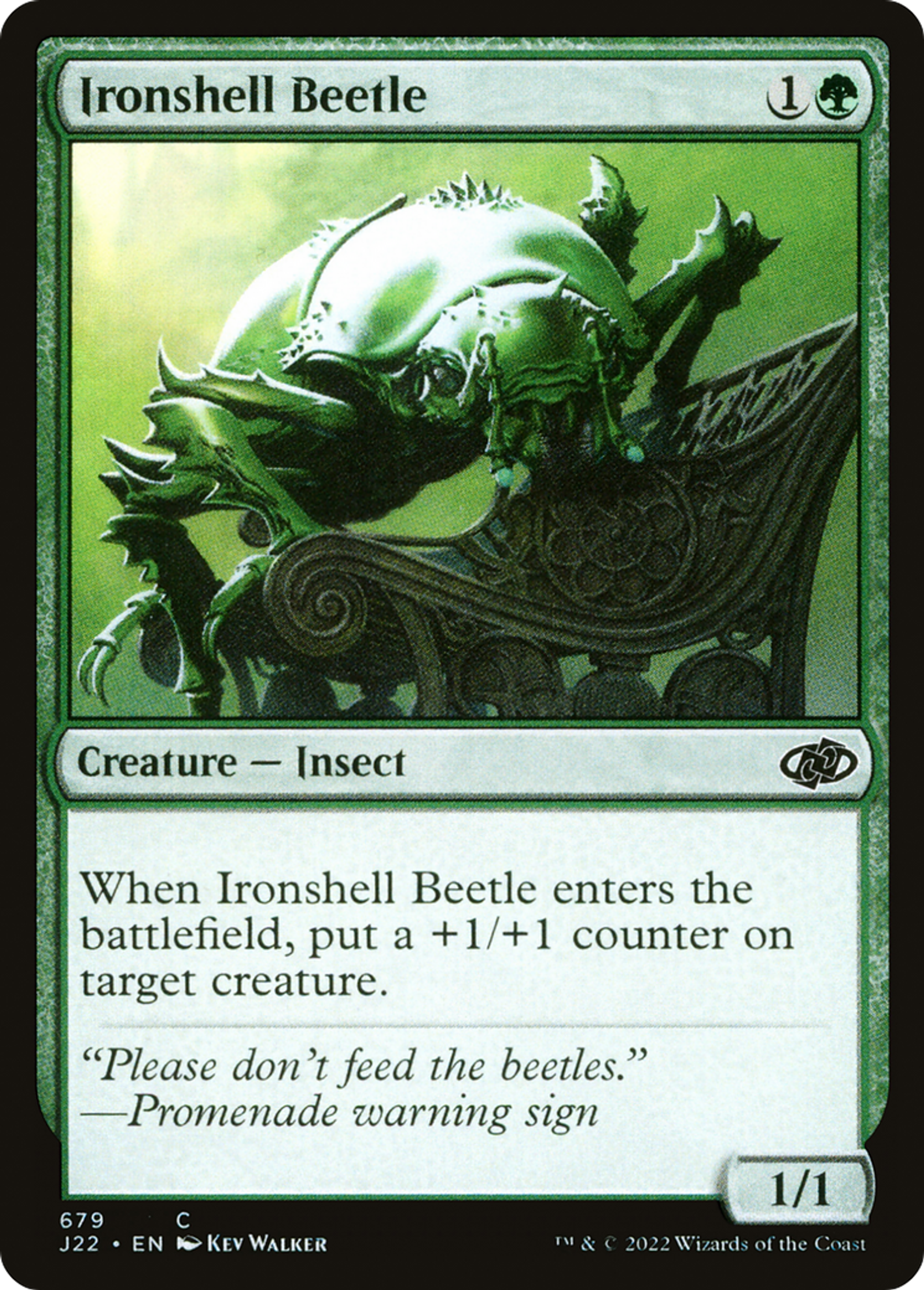 Scarabée à carapace de fer — Jumpstart 2022 — Magic: The Gathering