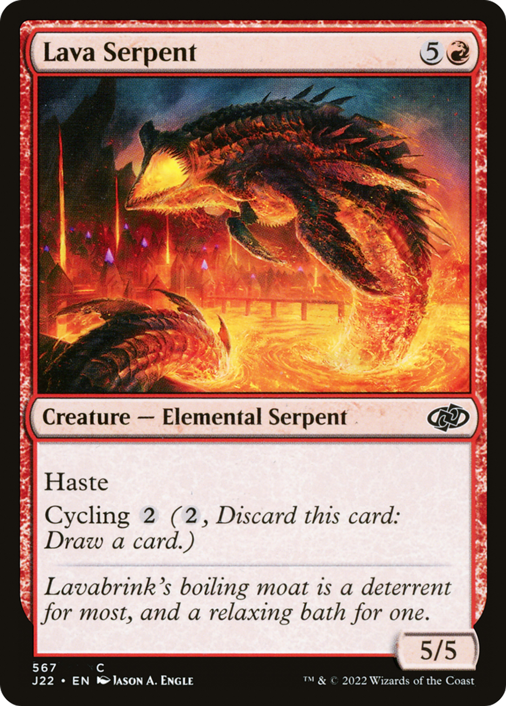 Serpent de lave — Jumpstart 2022 — Magic: The Gathering