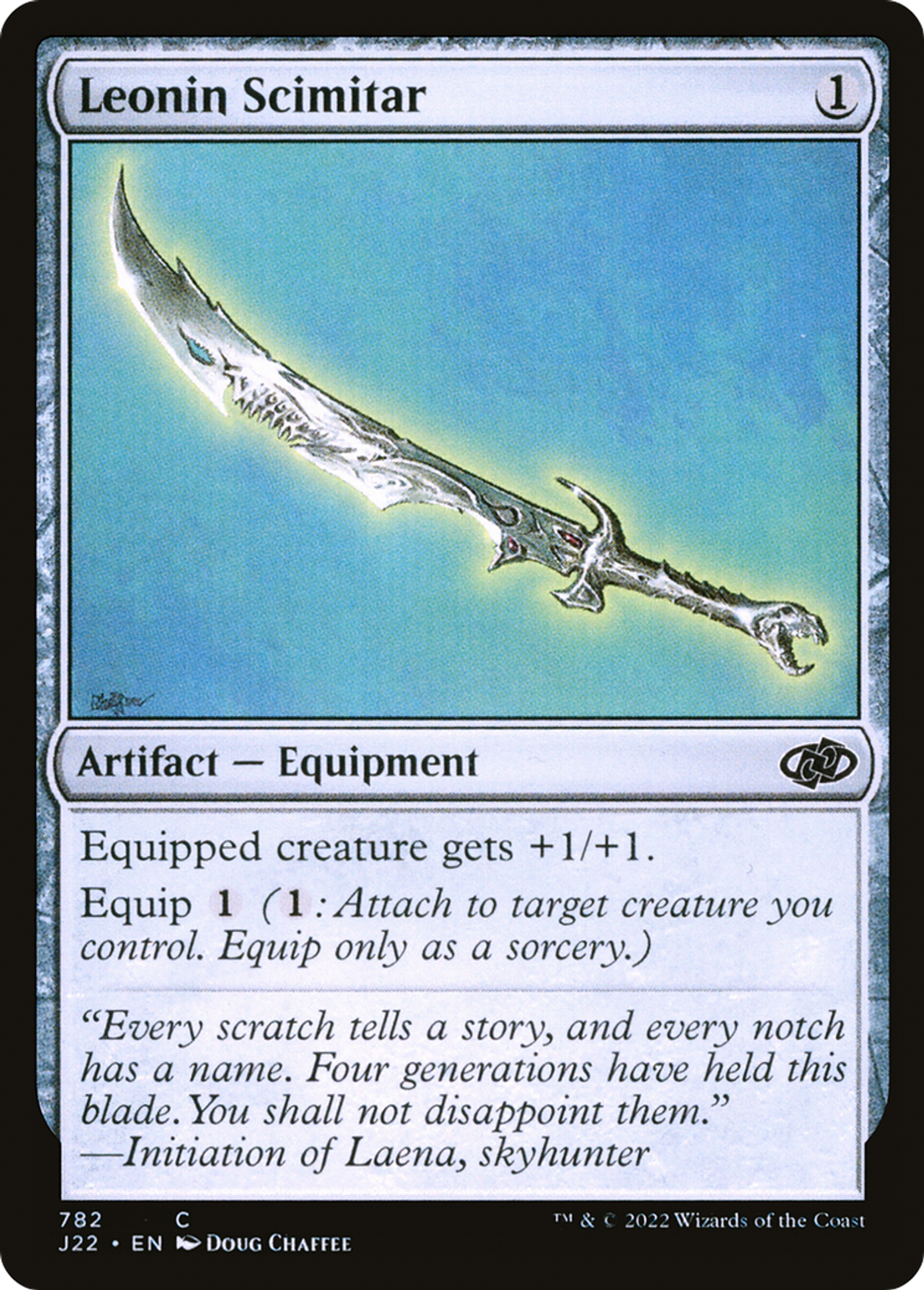 Cimeterre léonin — Jumpstart 2022 — Magic: The Gathering
