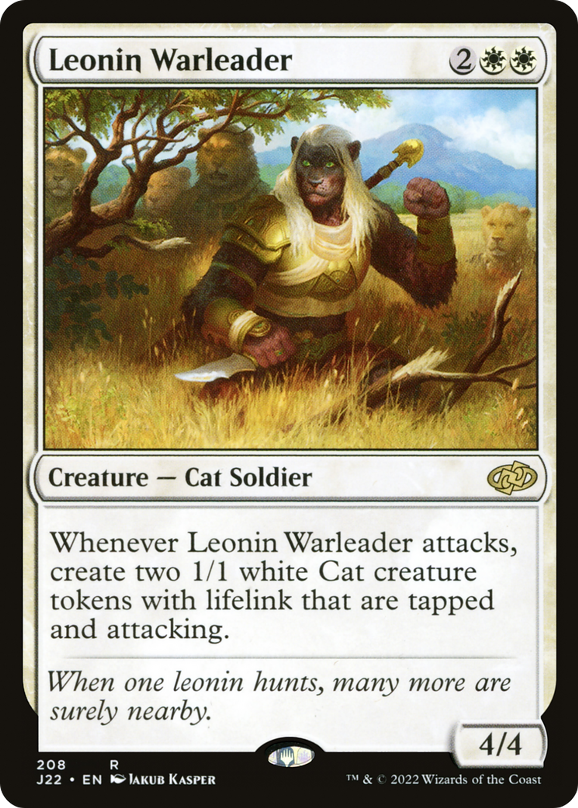 Leonin Warleader — Jumpstart 2022 — Magic: The Gathering