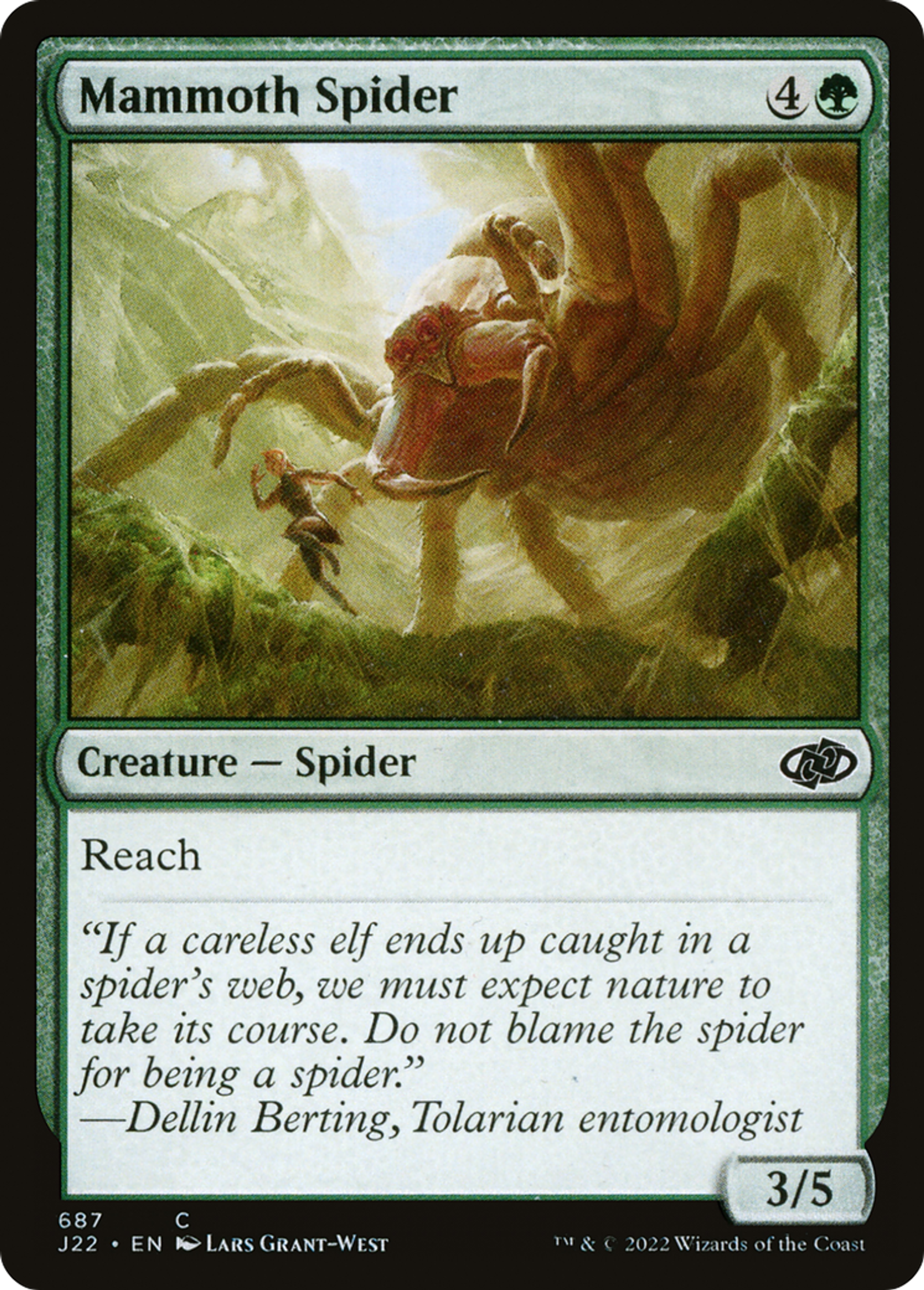 Araignée mammouth — Jumpstart 2022 — Magic: The Gathering