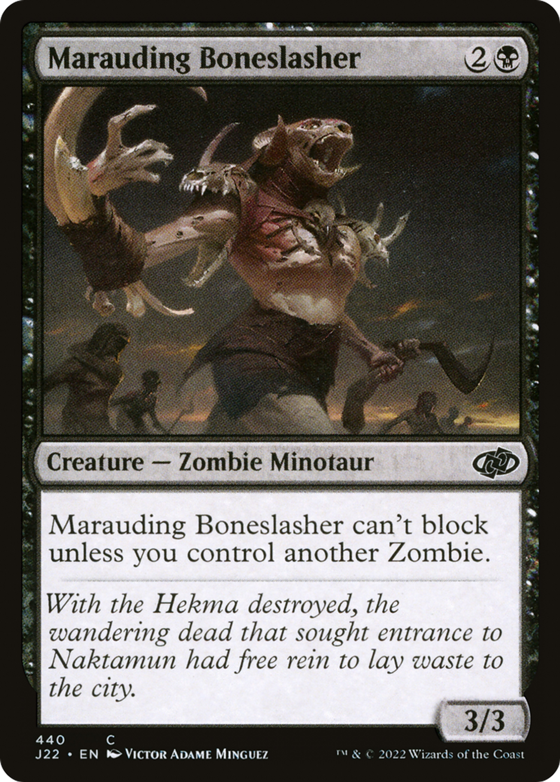 Balafreur d'os en maraude — Jumpstart 2022 — Magic: The Gathering