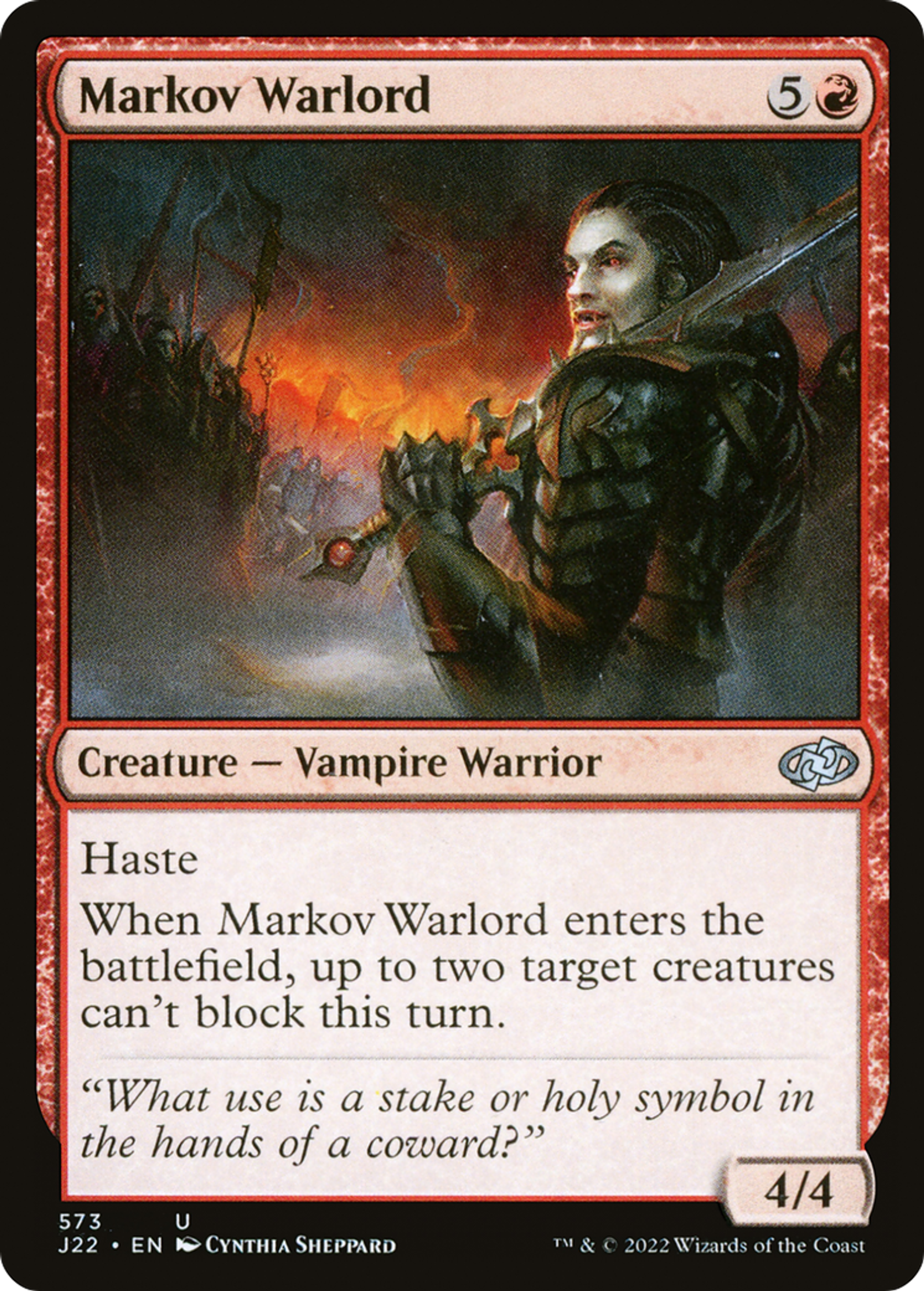 Seigneur de guerre Markov — Jumpstart 2022 — Magic: The Gathering