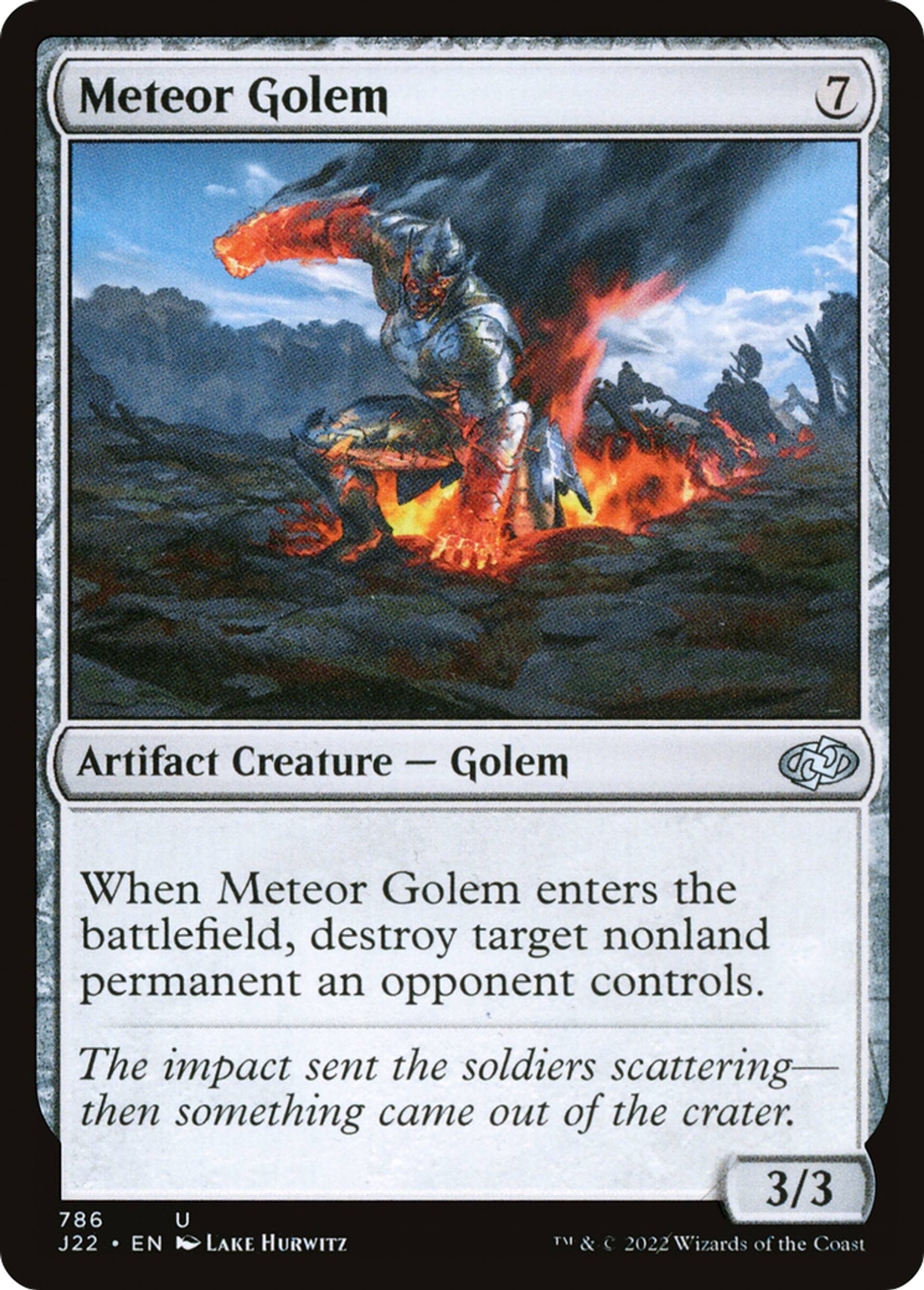 Golem météoritique — Jumpstart 2022 — Magic: The Gathering