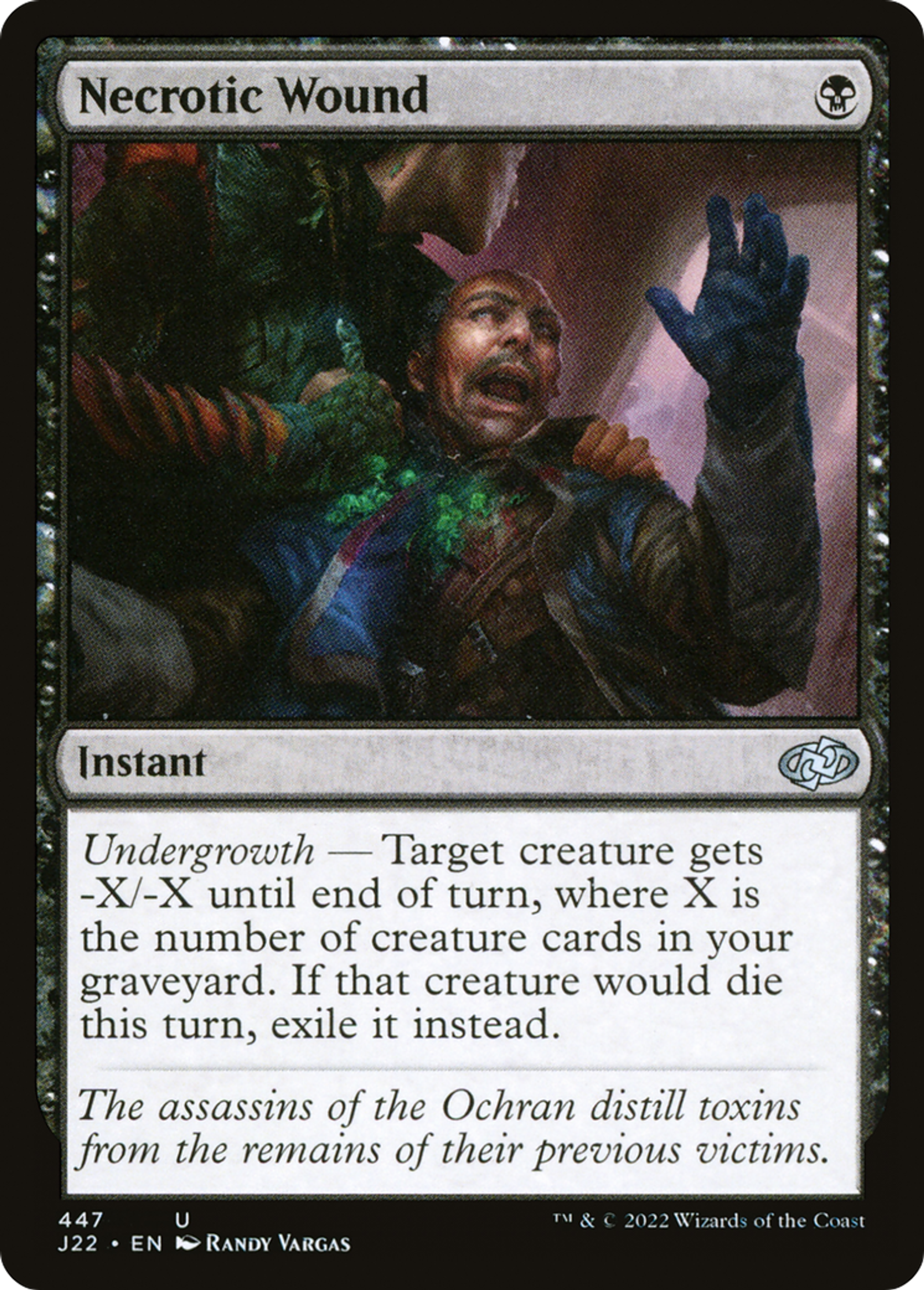 Necrotic Wound — Jumpstart 2022 — Magic: The Gathering