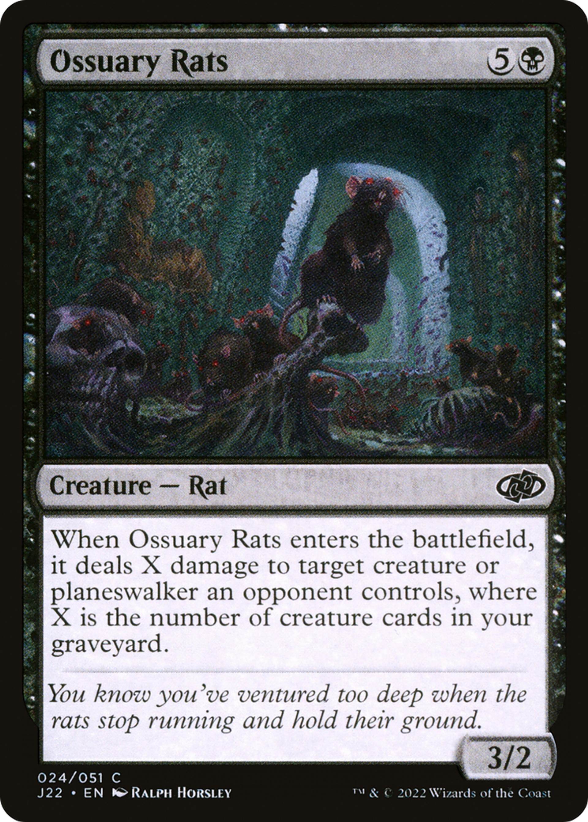 Rats de l'ossuaire — Jumpstart 2022 — Magic: The Gathering