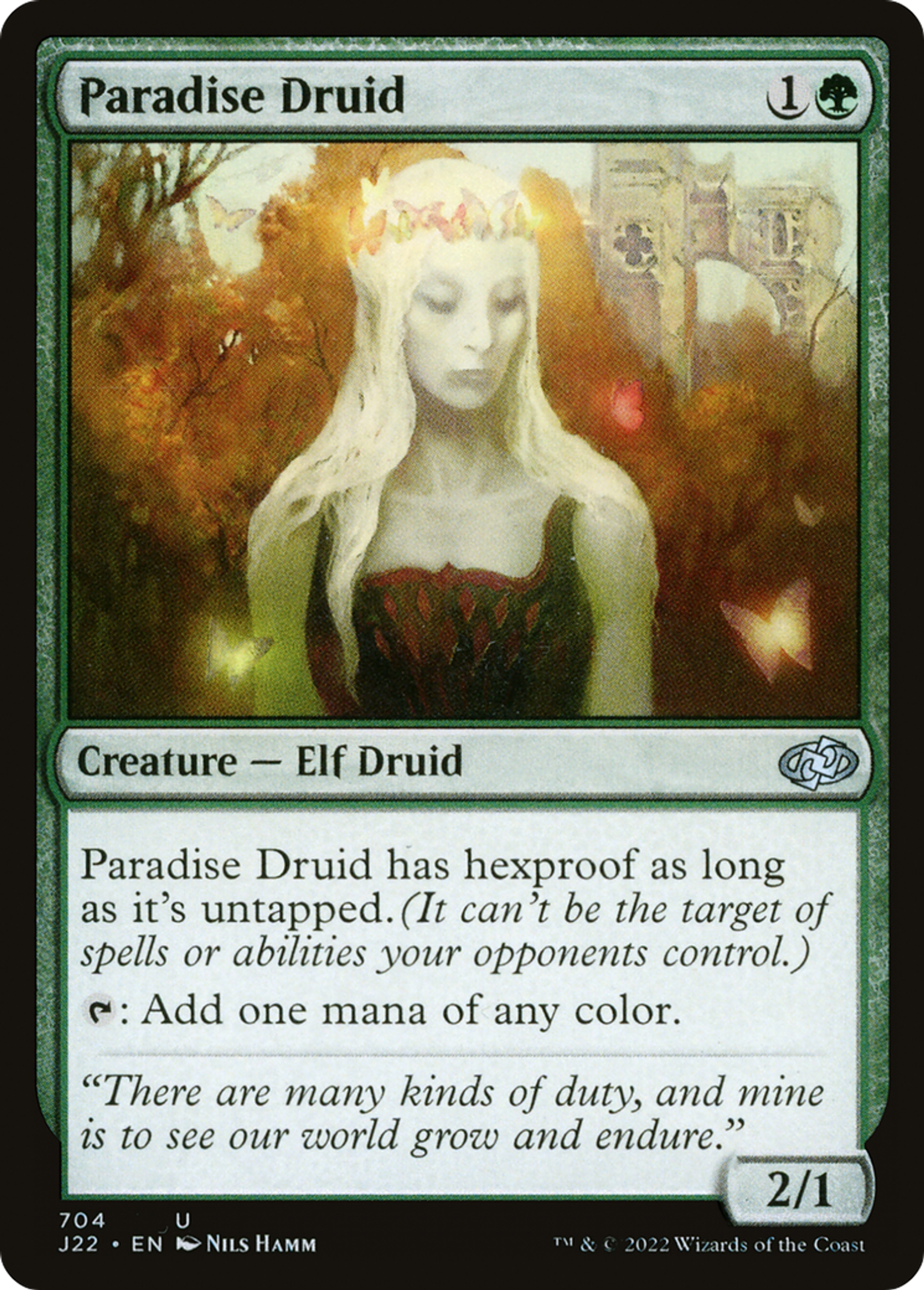 Druidesse de paradis — Jumpstart 2022 — Magic: The Gathering